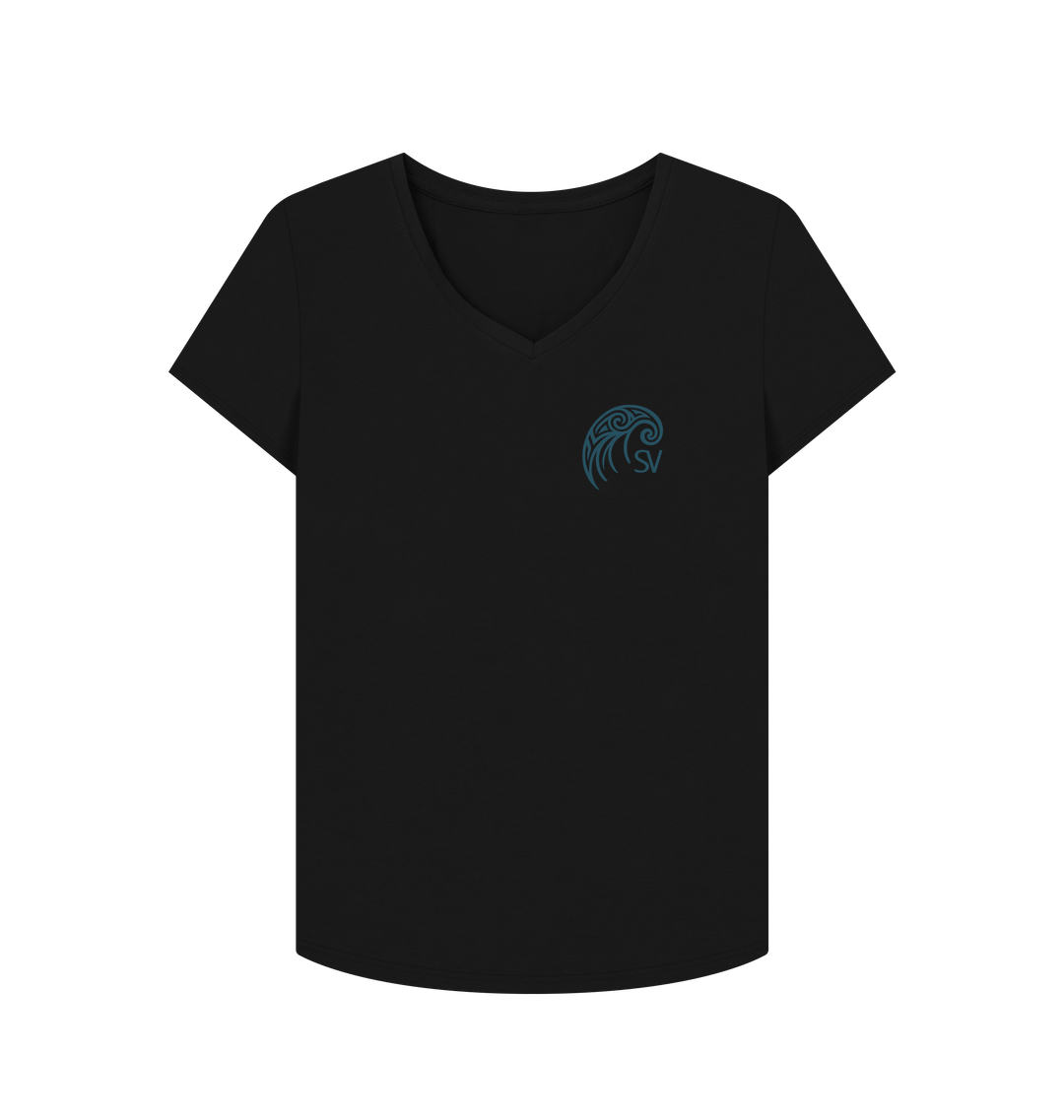 Black Printed T-shirt Front