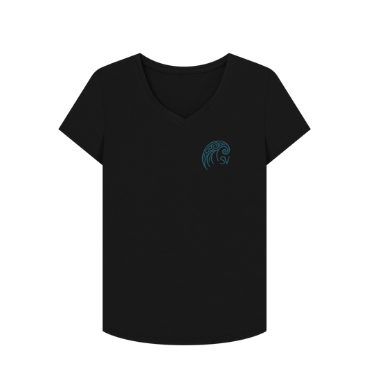 Black Printed T-shirt Front