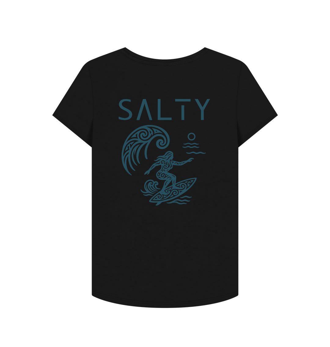 Black Printed T-shirt Back