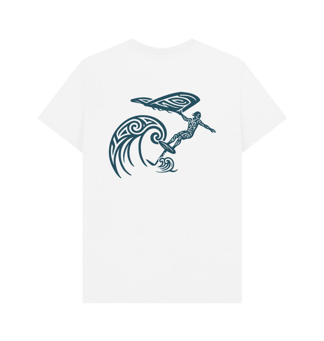 White Printed T-shirt Back
