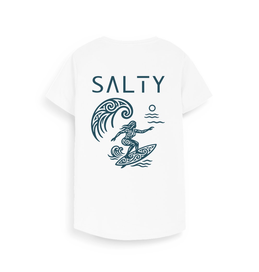 Arctic White Printed T-shirt Back