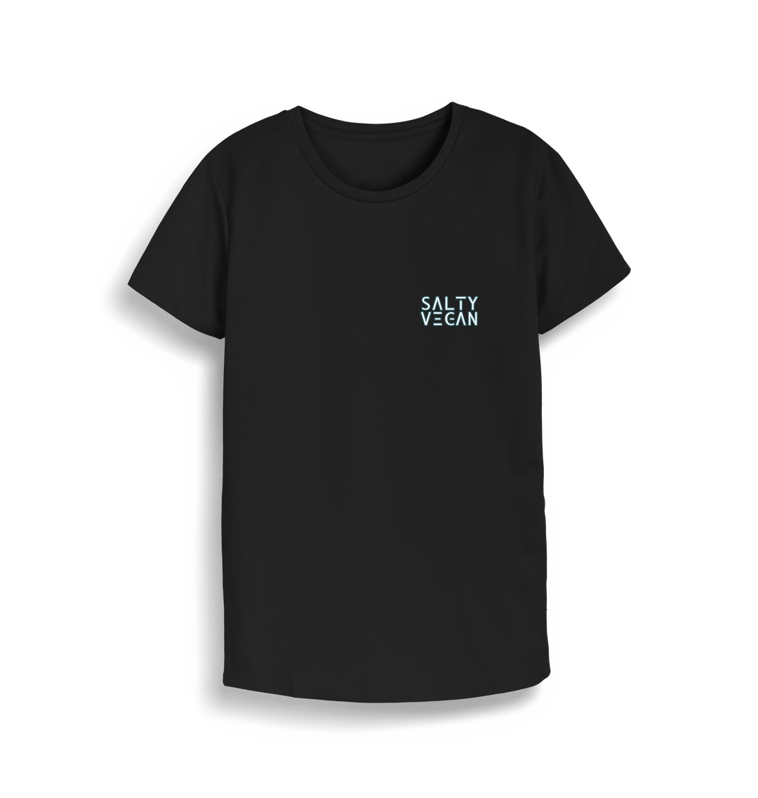 Jet Black Printed T-shirt Front