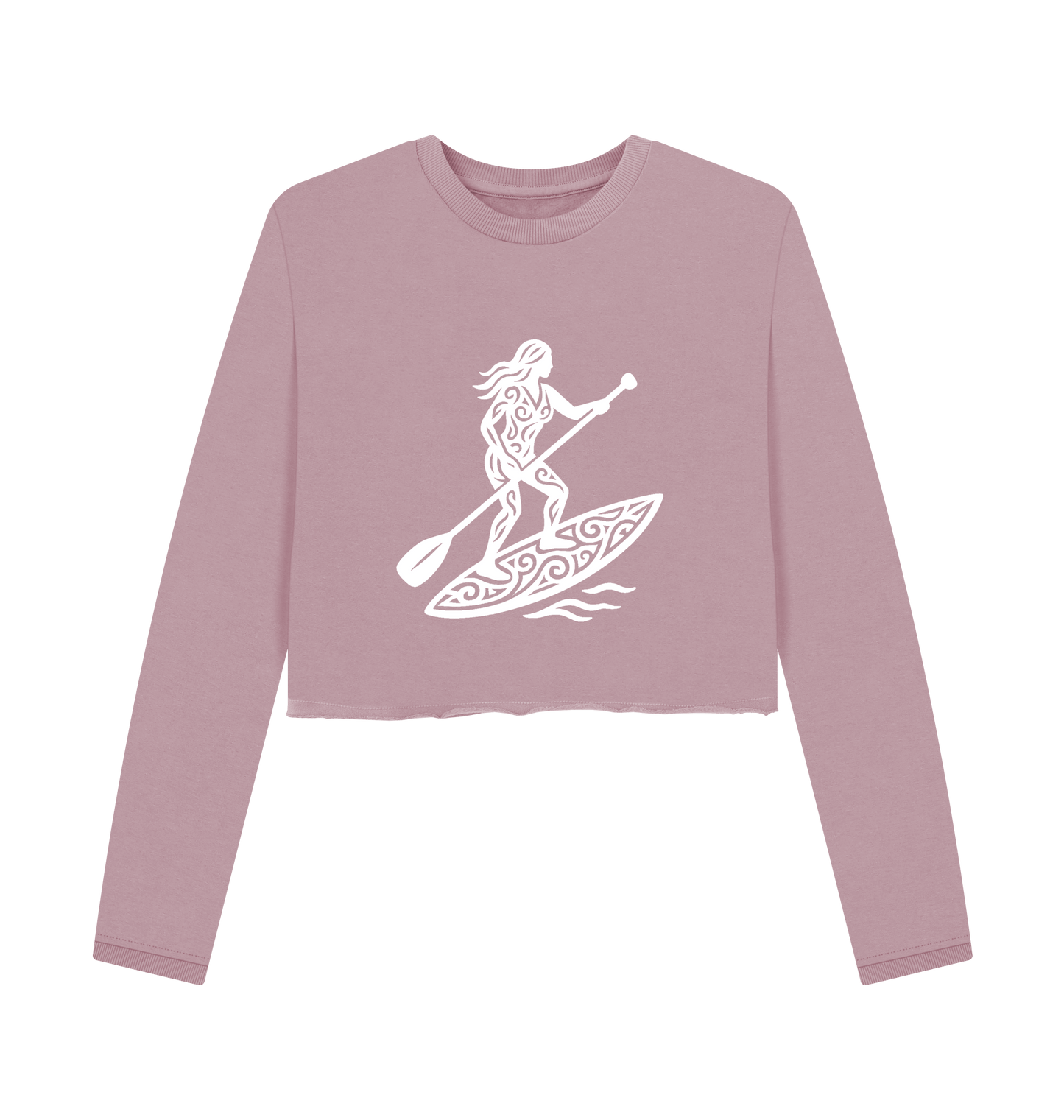 Mauve Printed Boxy Jumpers Front