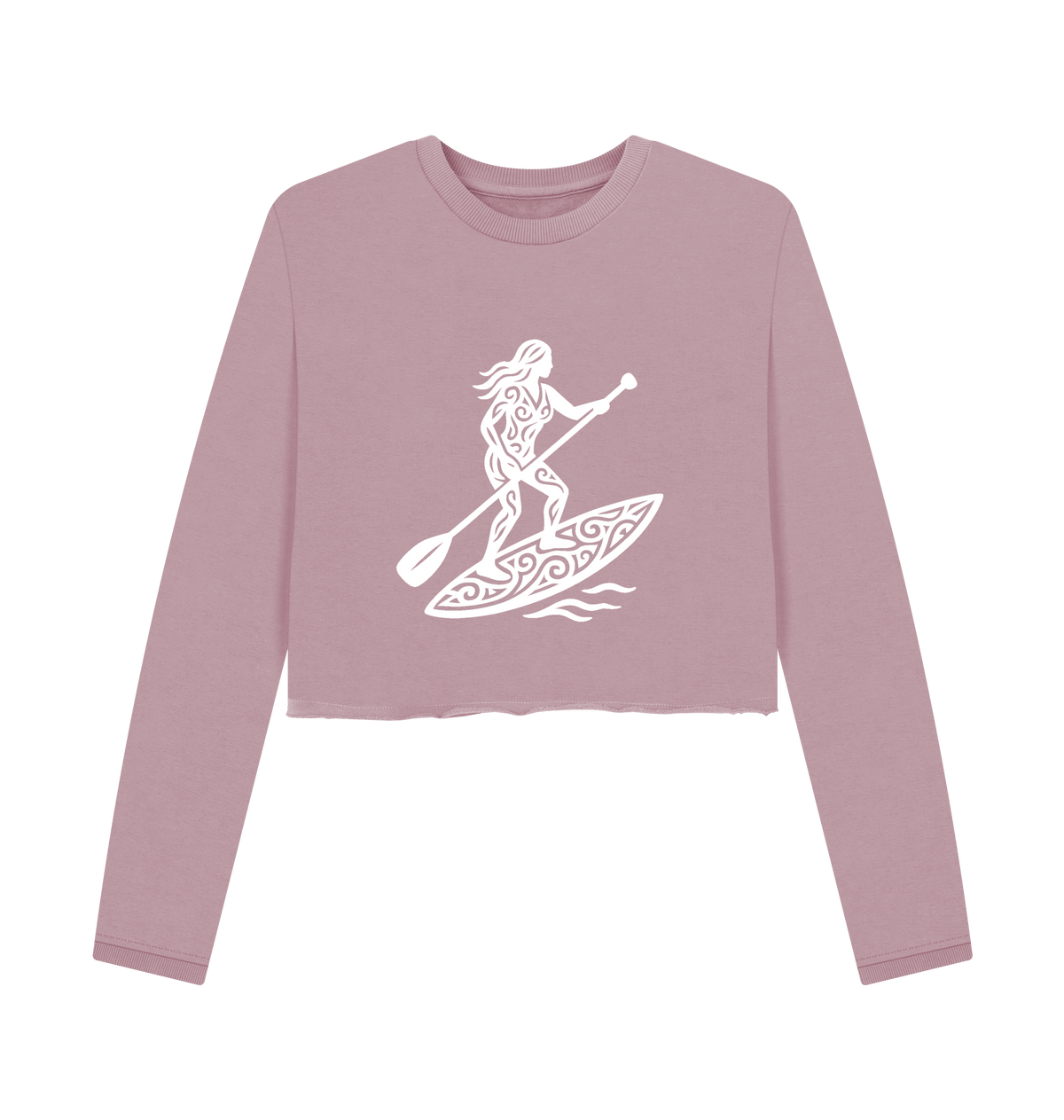 Mauve Printed Boxy Jumpers Front