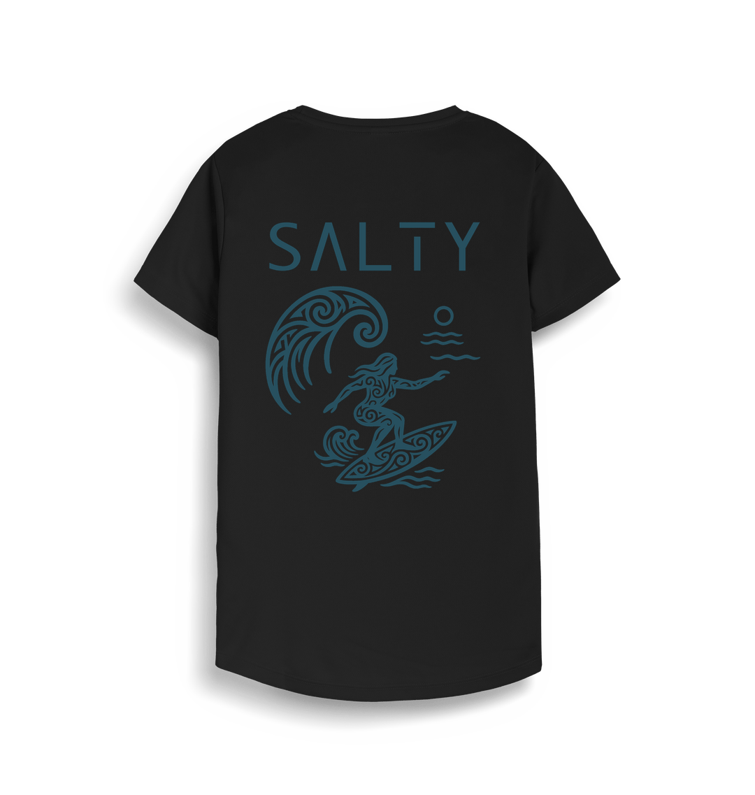 Jet Black Printed T-shirt Back