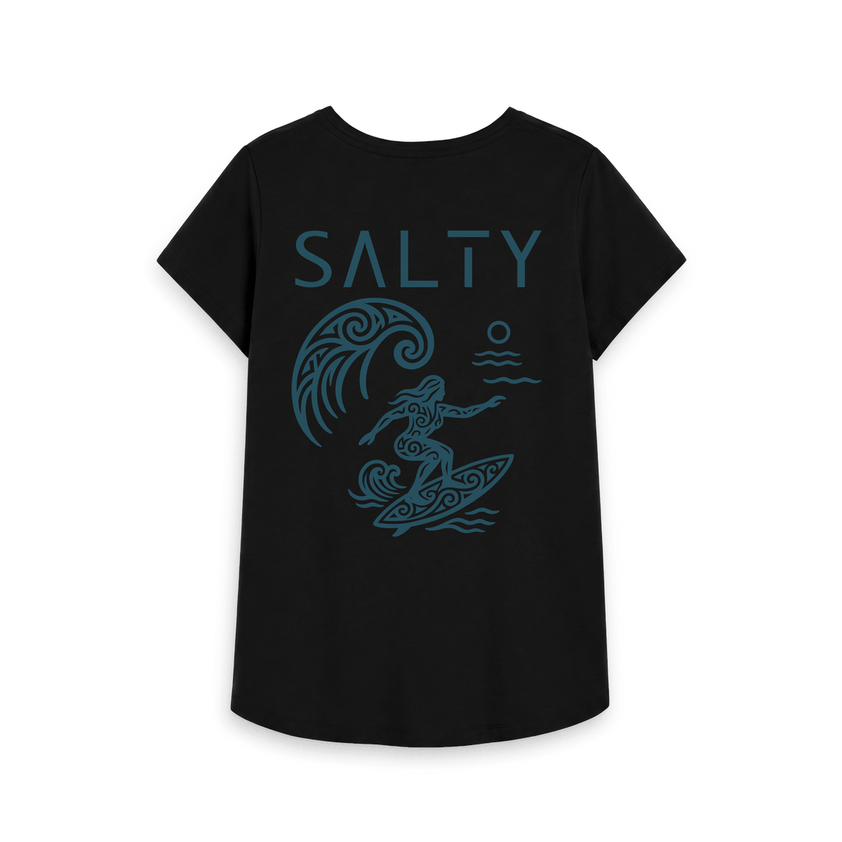 Black Printed T-shirt Back