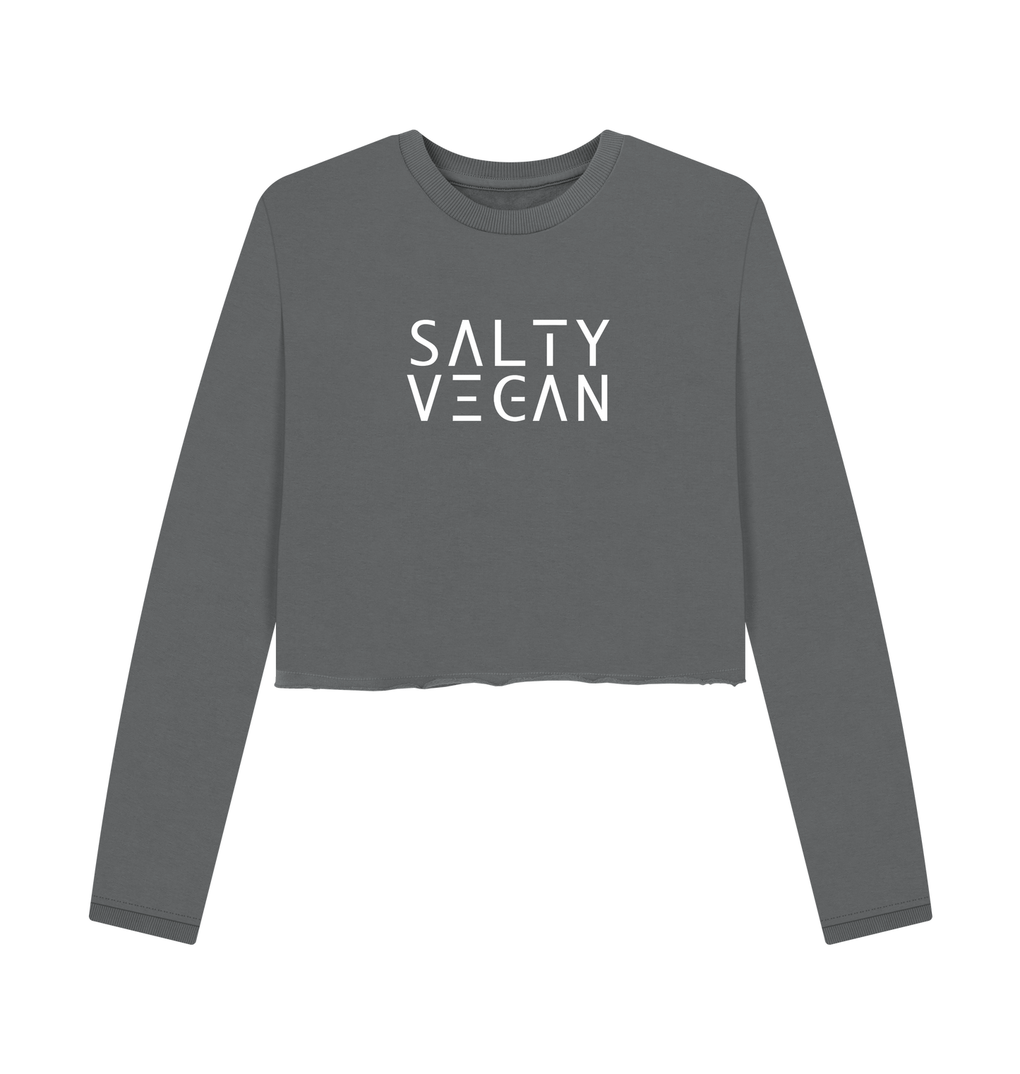 Slate Grey Printed Boxy Jumpers Front