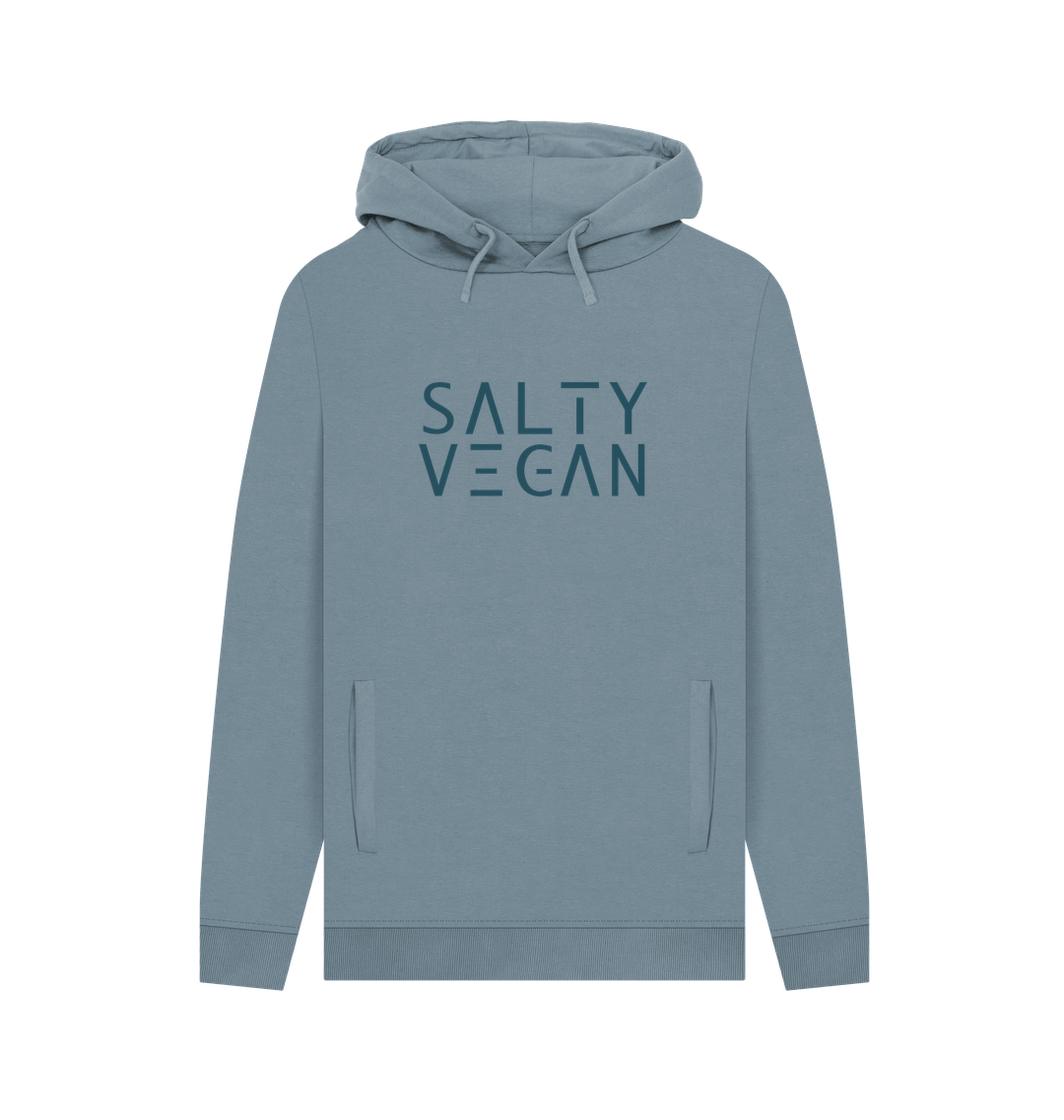 Stone Blue Printed Hoody Front