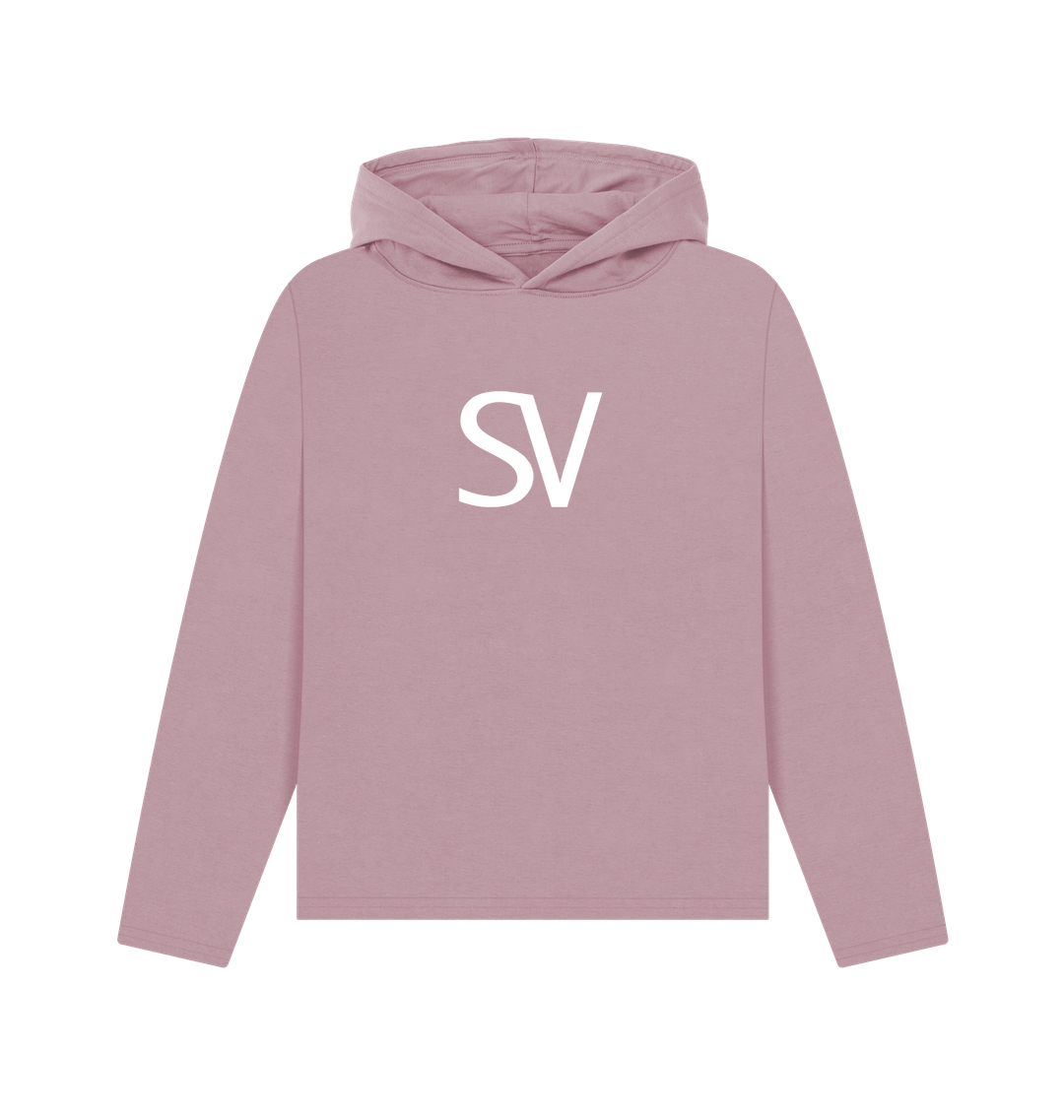 Mauve Printed Hoody Front