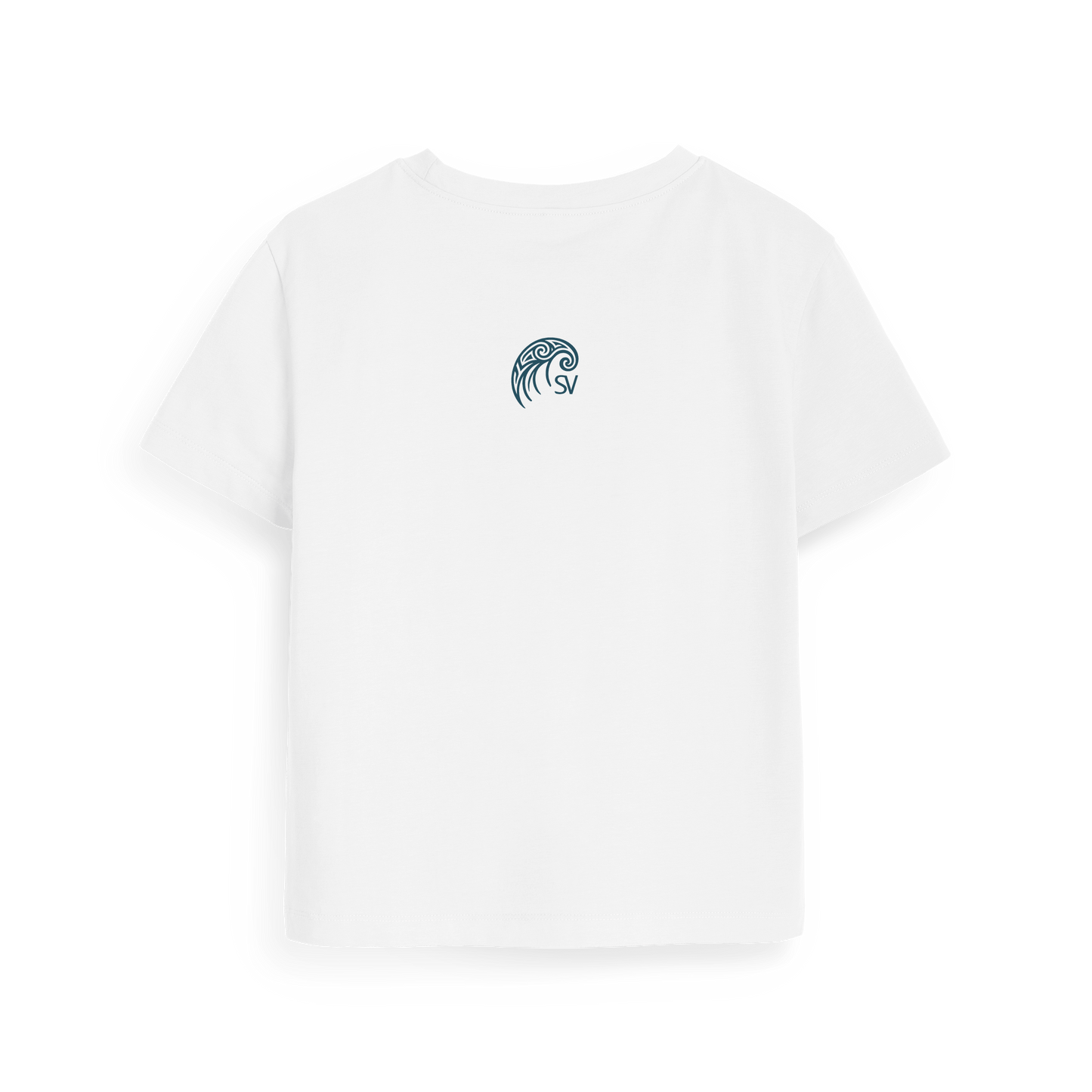 White Printed T-shirt Back