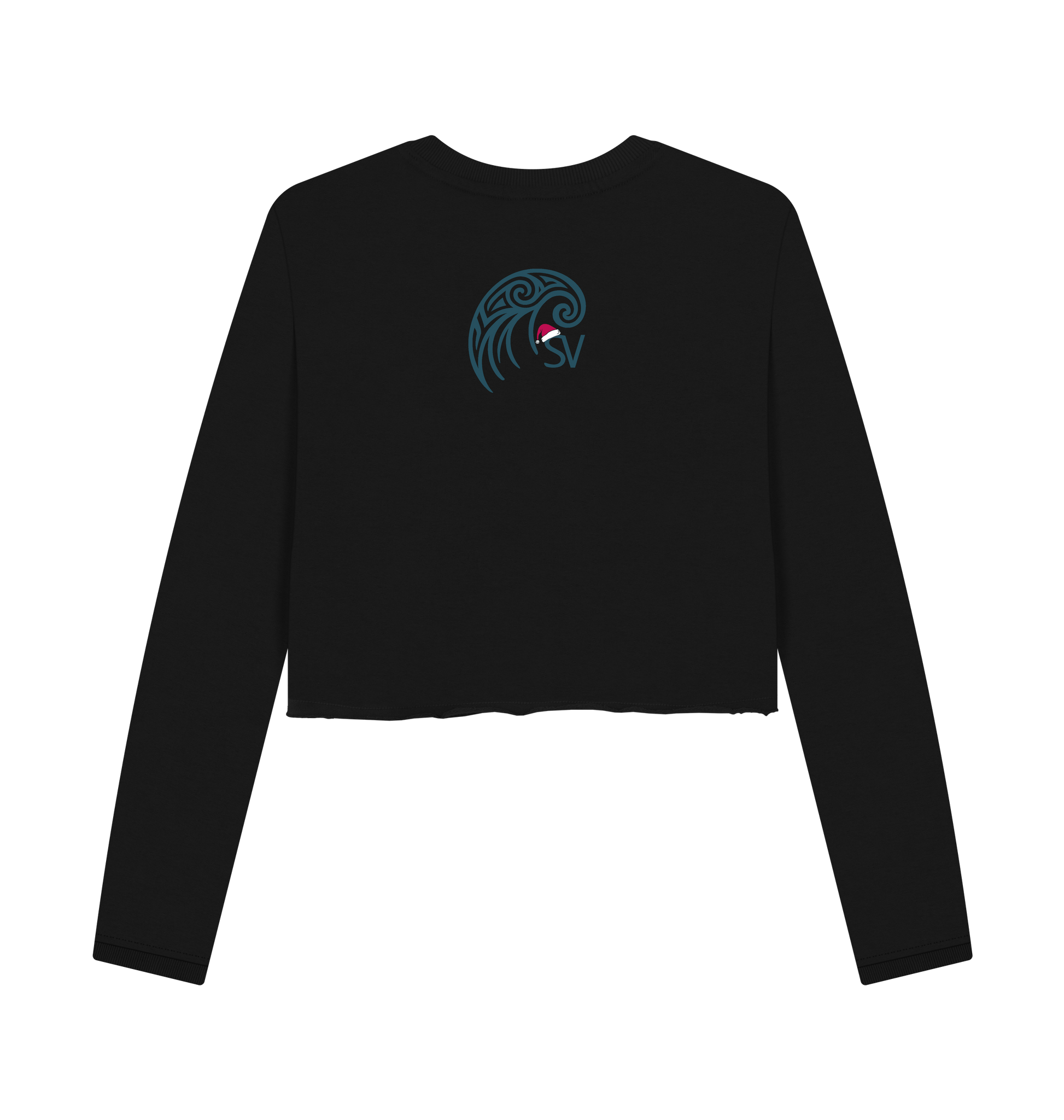 Black Printed Boxy Jumpers Back