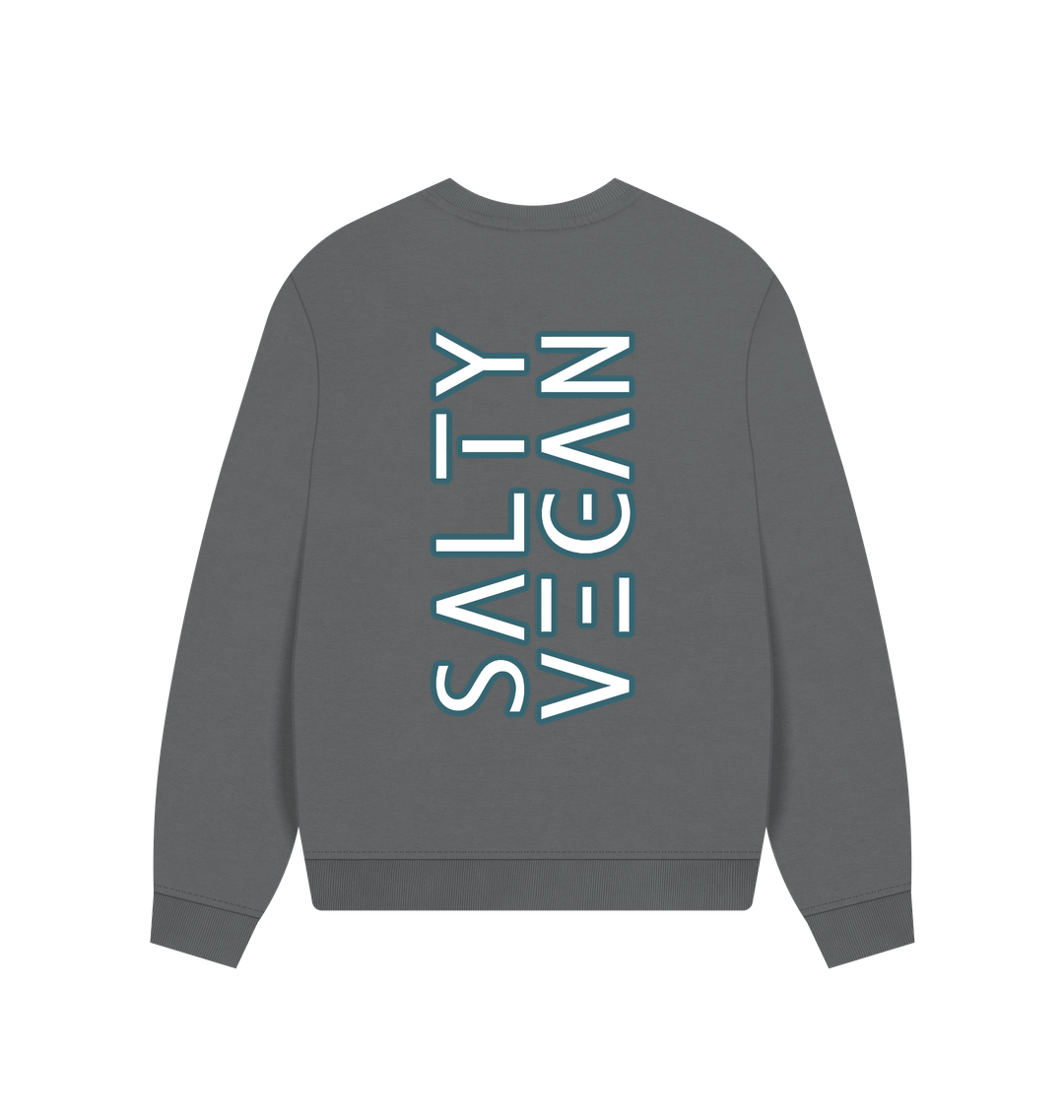 Slate Grey Printed Sweater Back