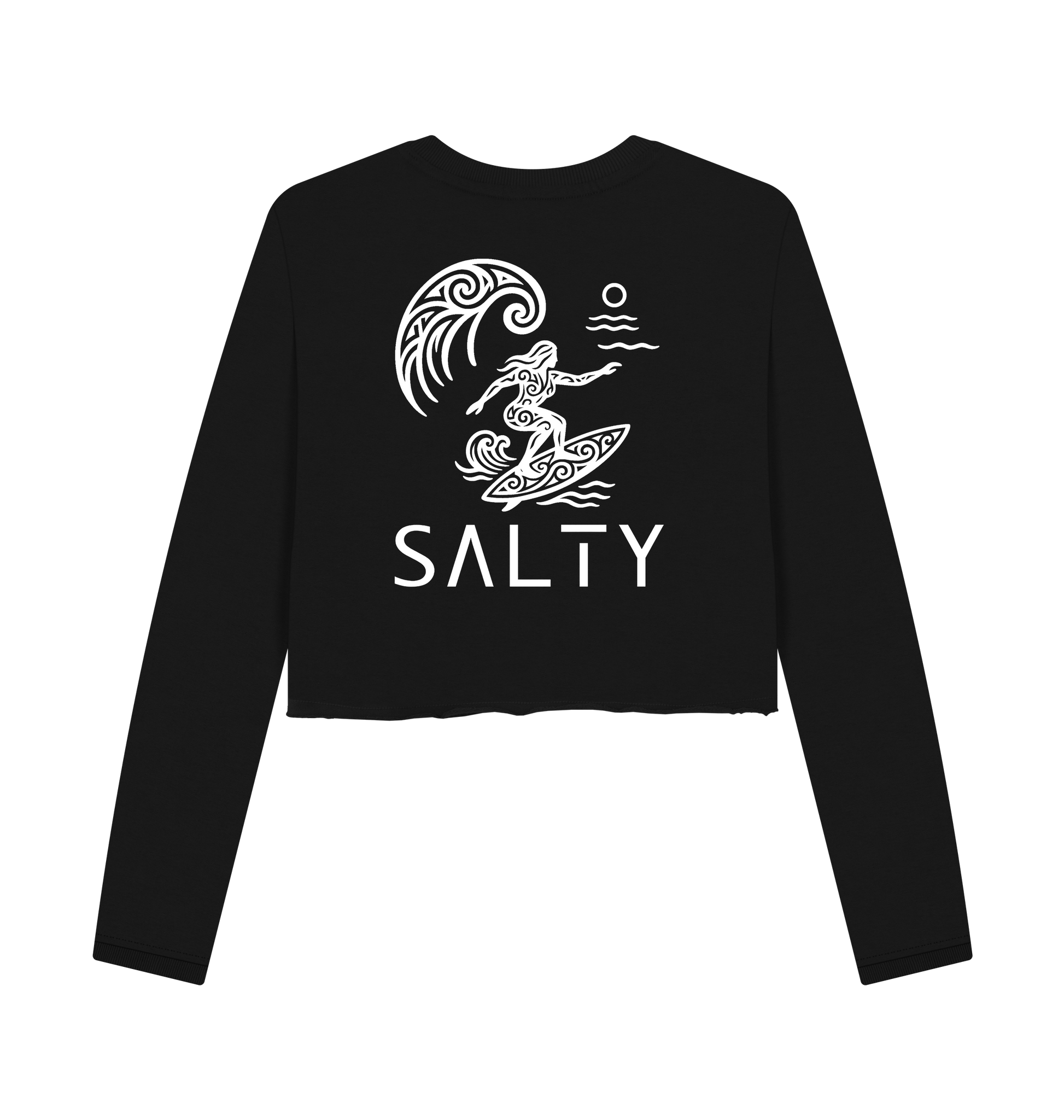 Black Printed Boxy Jumpers Back