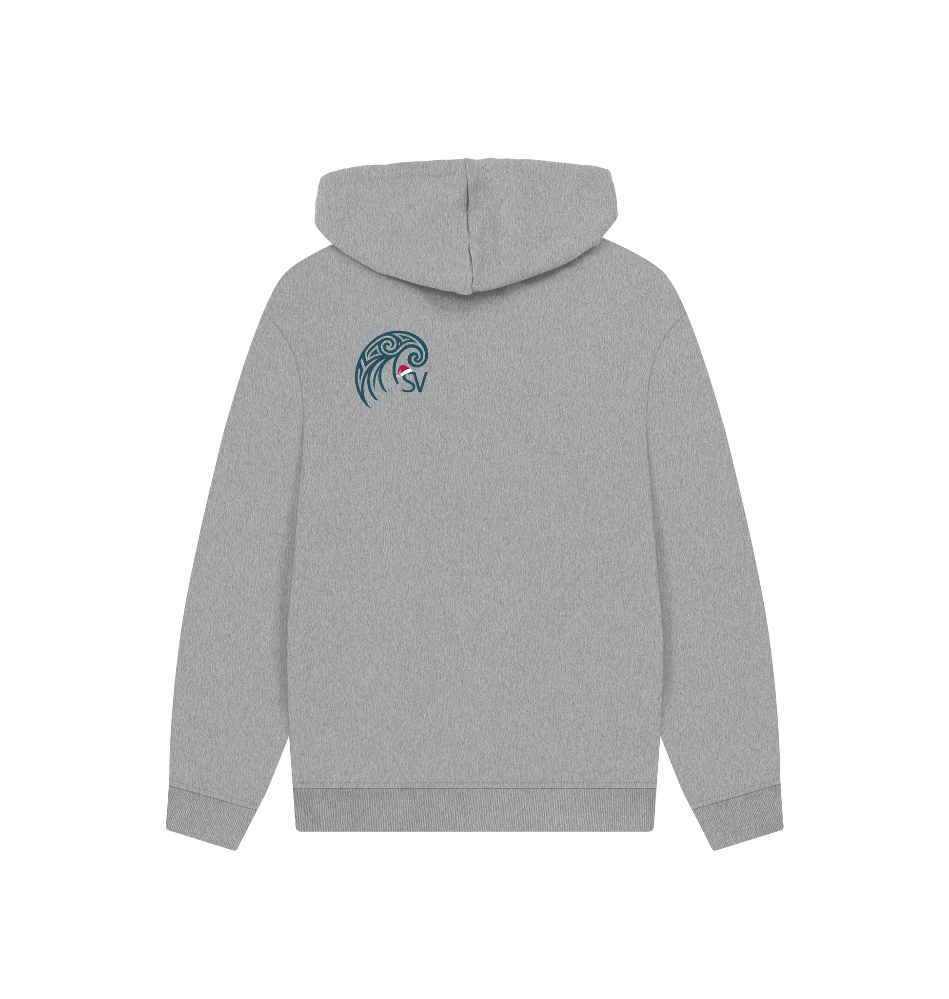 Athletic Grey Printed Hoody Back