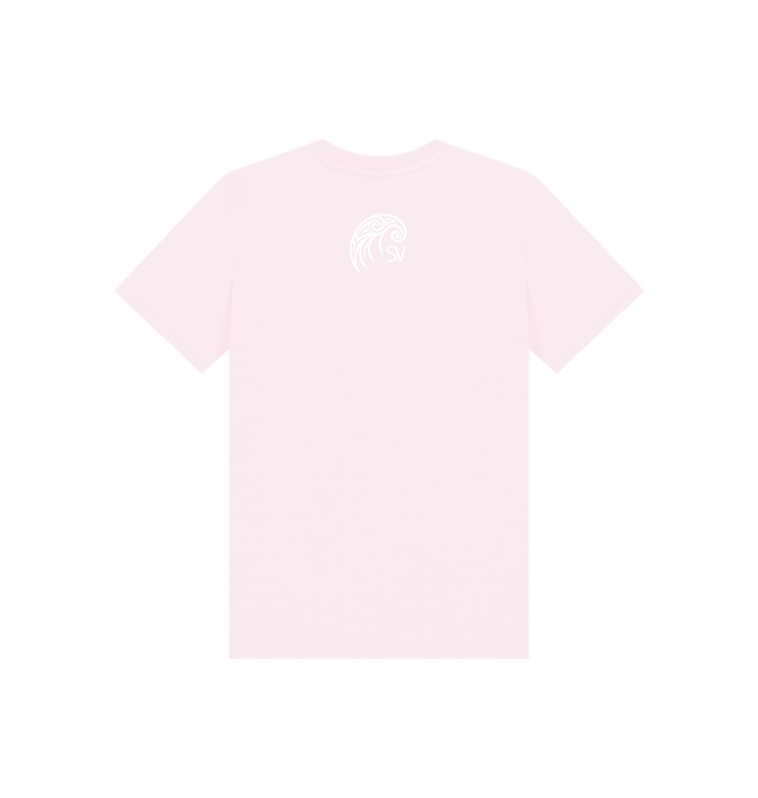 Pink Printed Kids T-Shirt Back