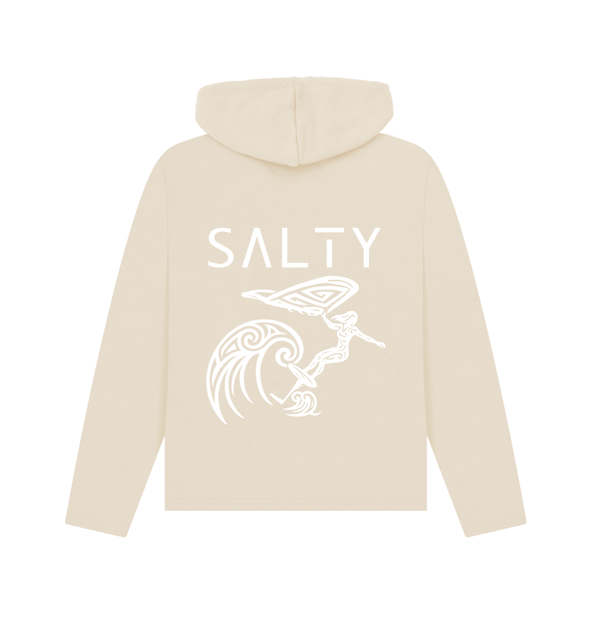 Oat Printed Hoody Back