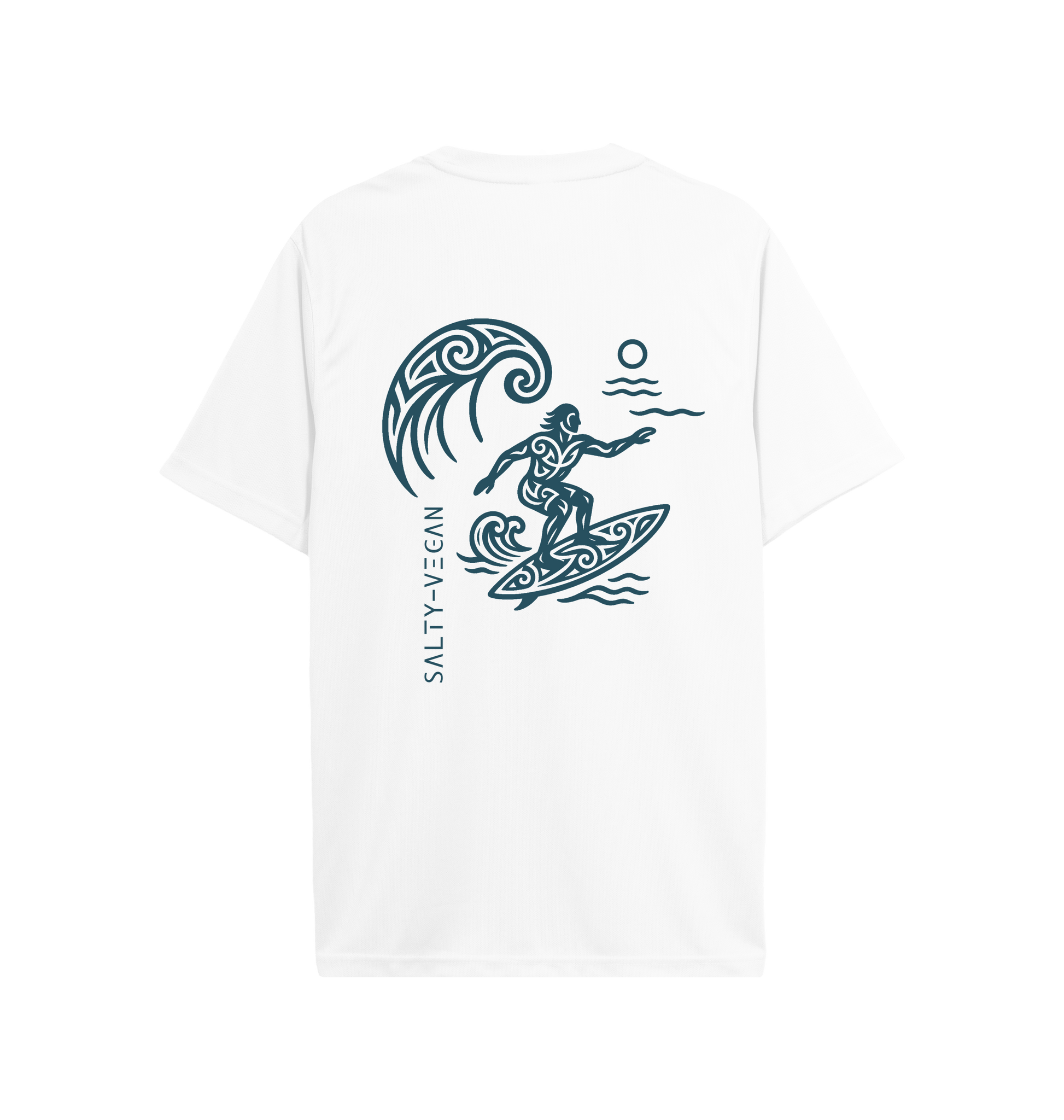 Arctic White Printed T-shirt Back