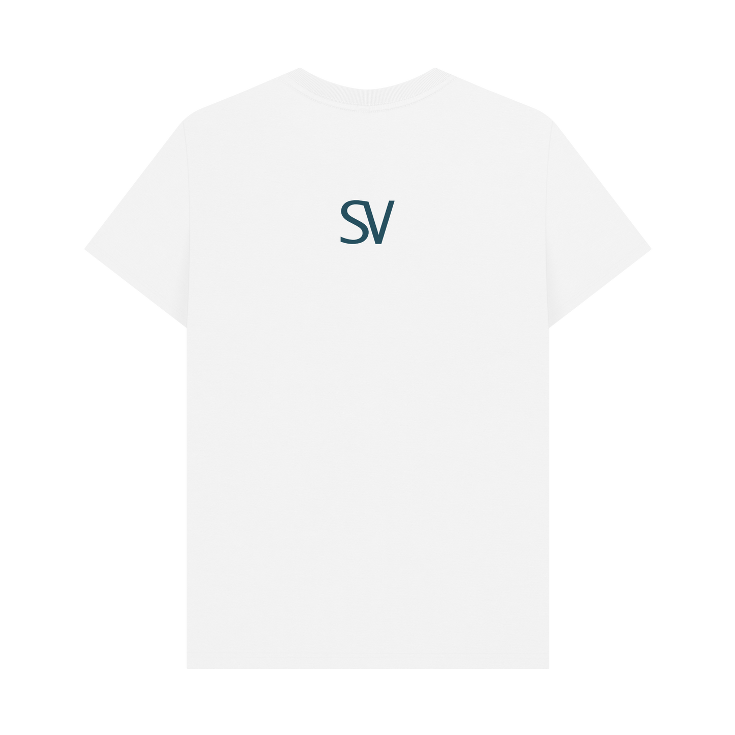 White Printed T-shirt Back