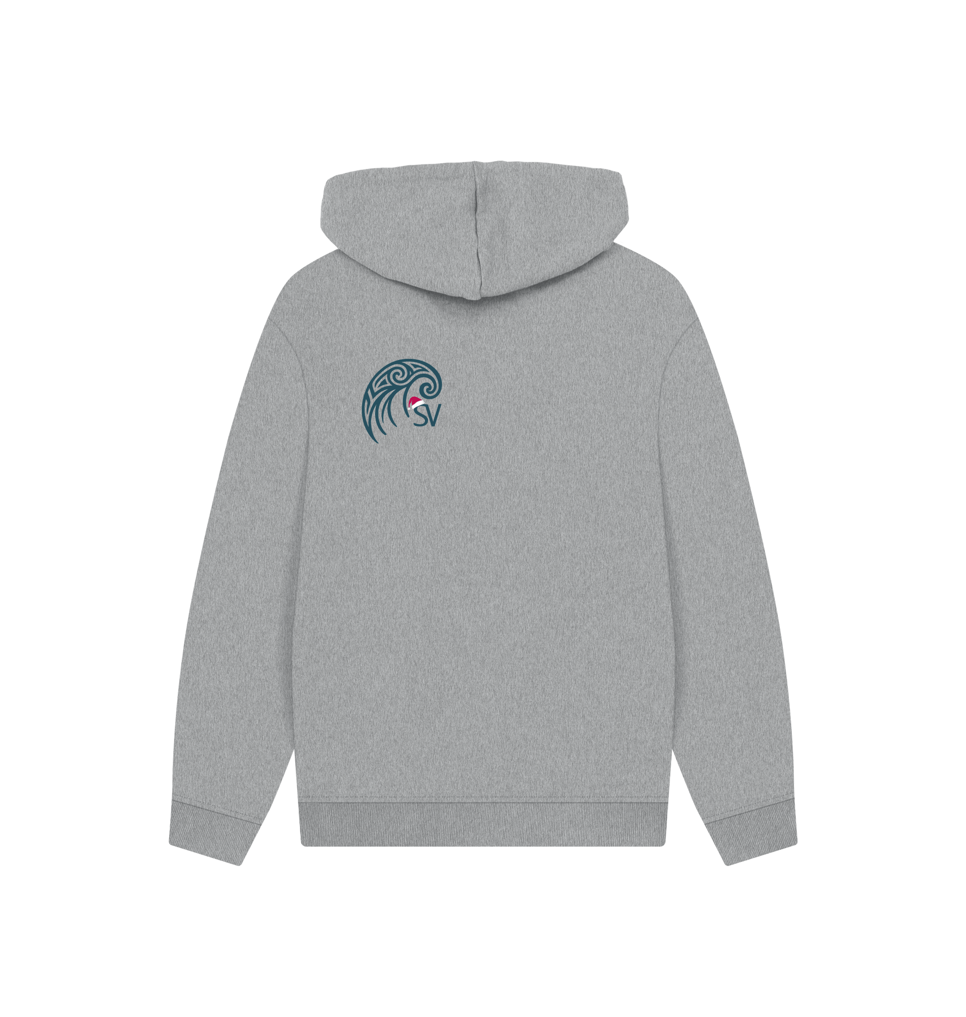 Athletic Grey Printed Hoody Back