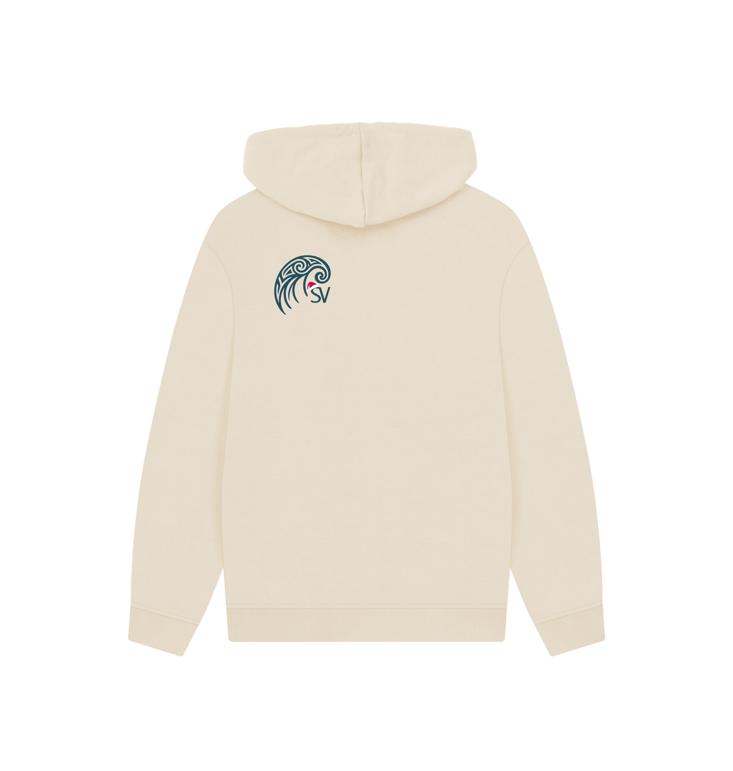 Oat Printed Hoody Back