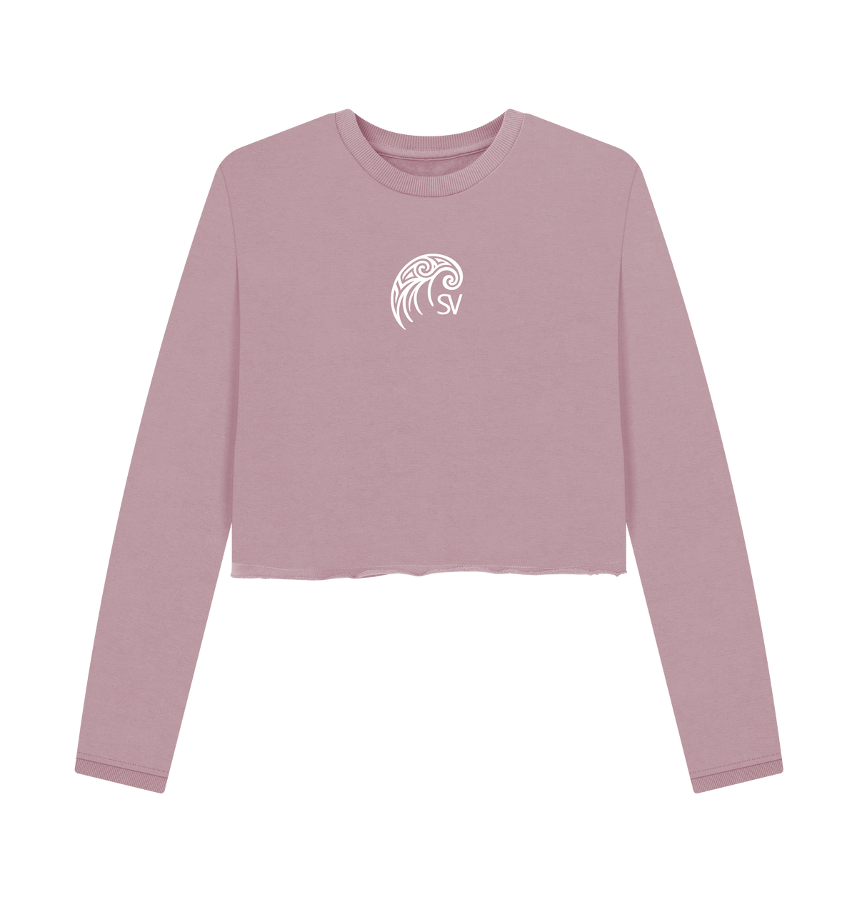 Mauve Printed Boxy Jumpers Front