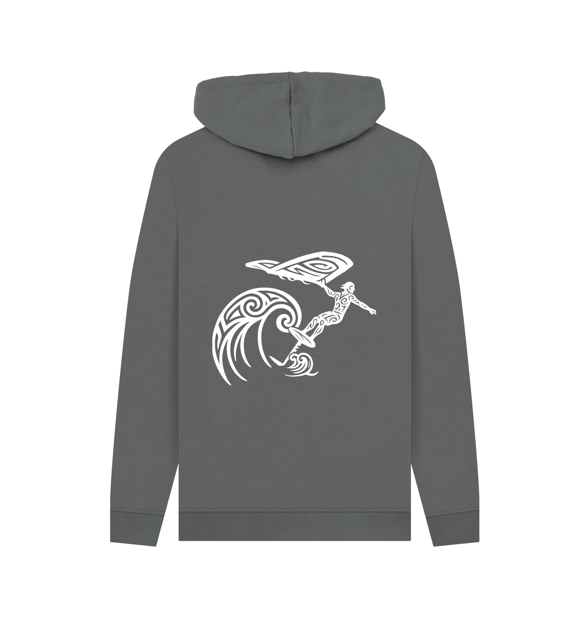 Slate Grey Printed Hoody Back