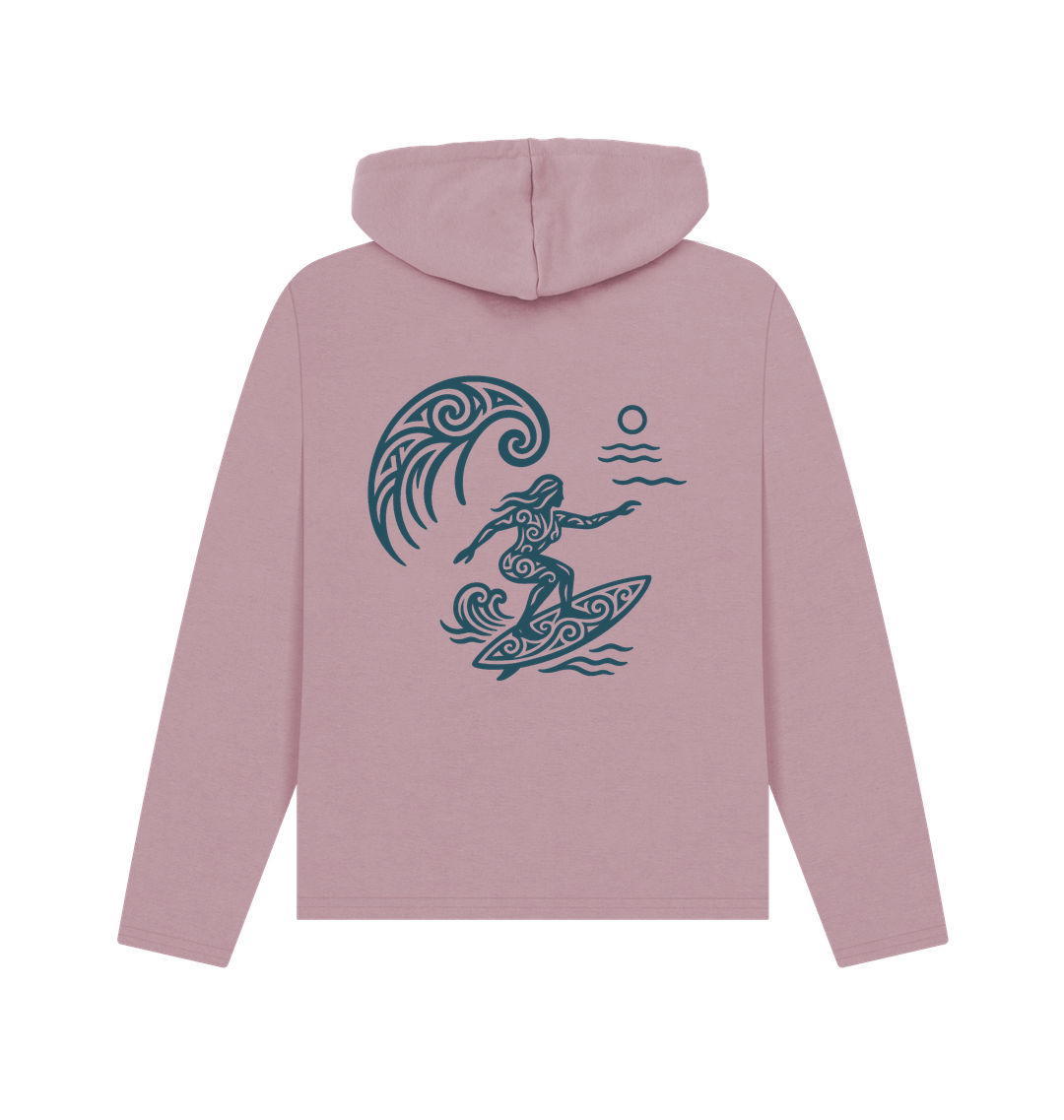 Mauve Printed Hoody Back
