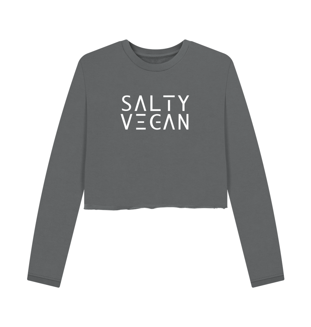 Slate Grey Printed Boxy Jumpers Front