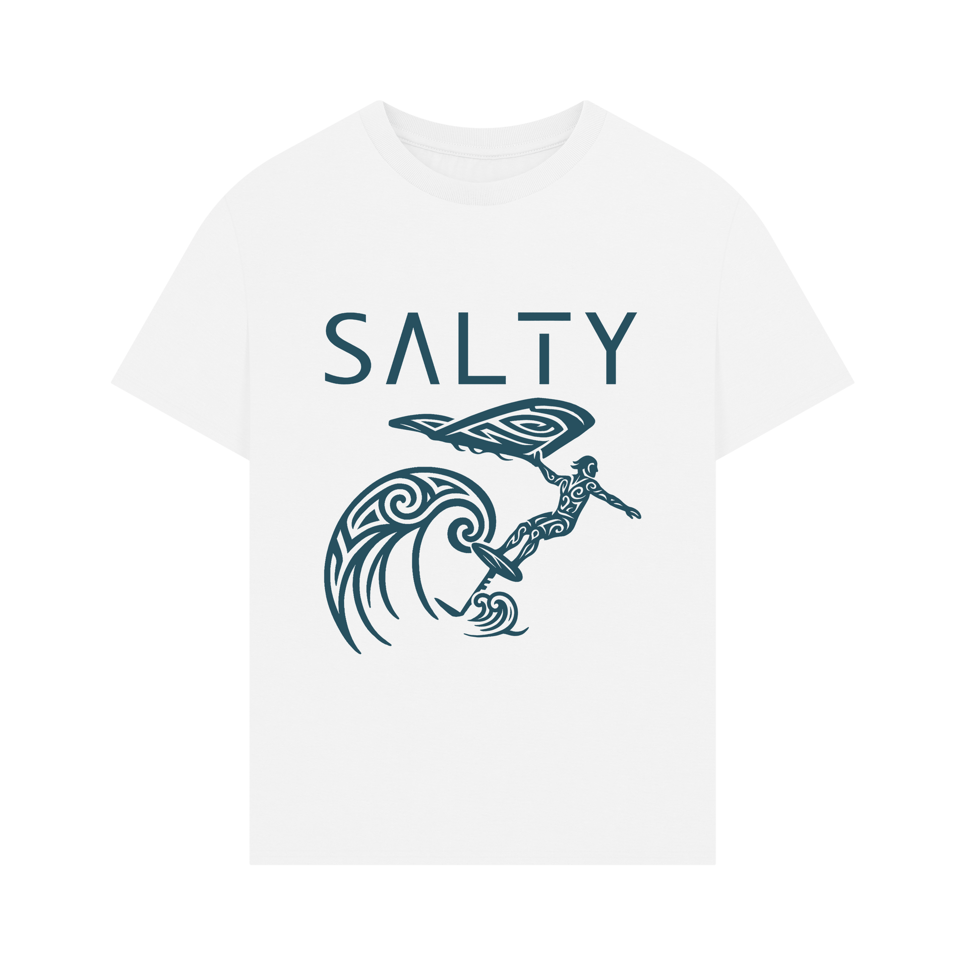 White Printed T-shirt Front