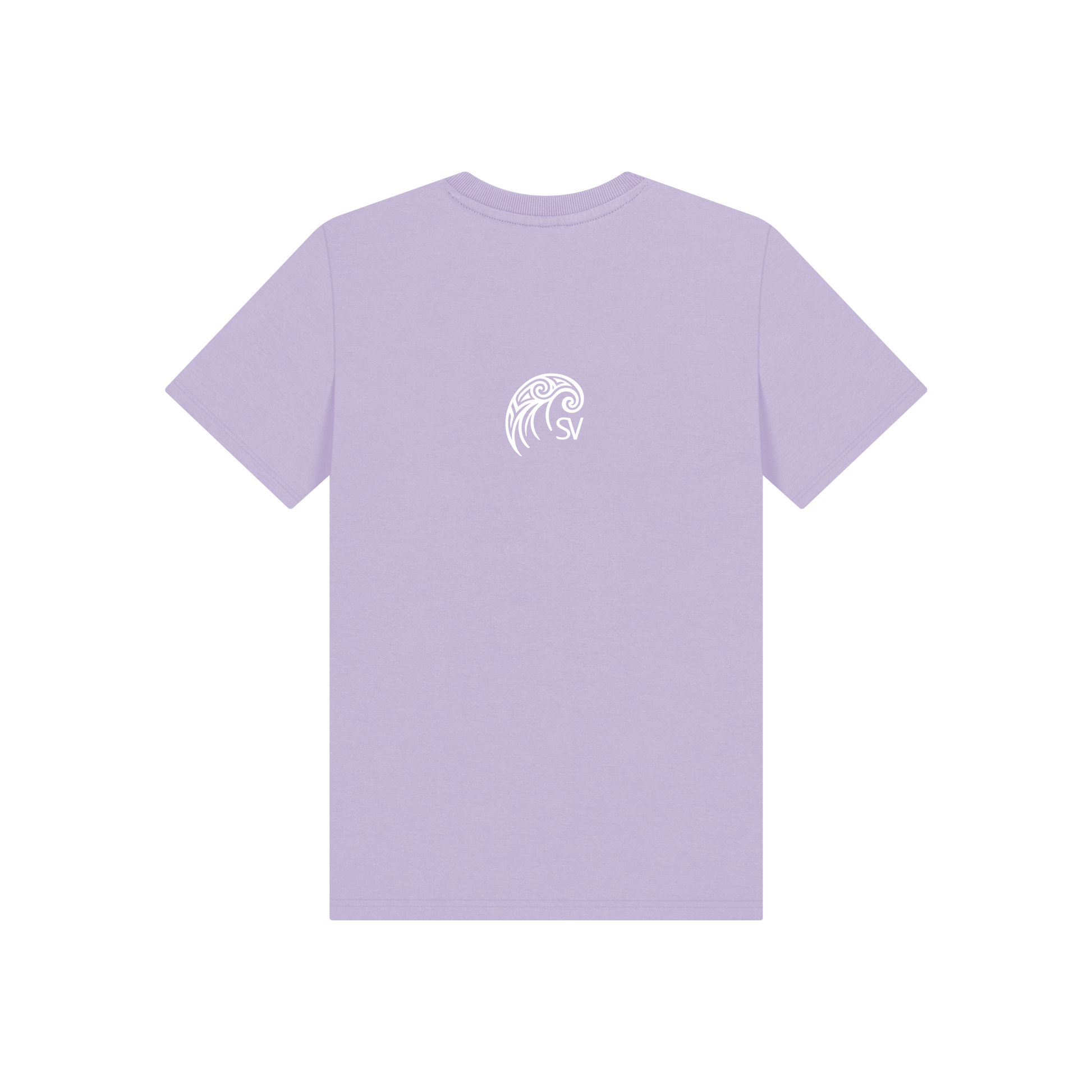 Soft Lilac Printed Kids T-Shirt Back