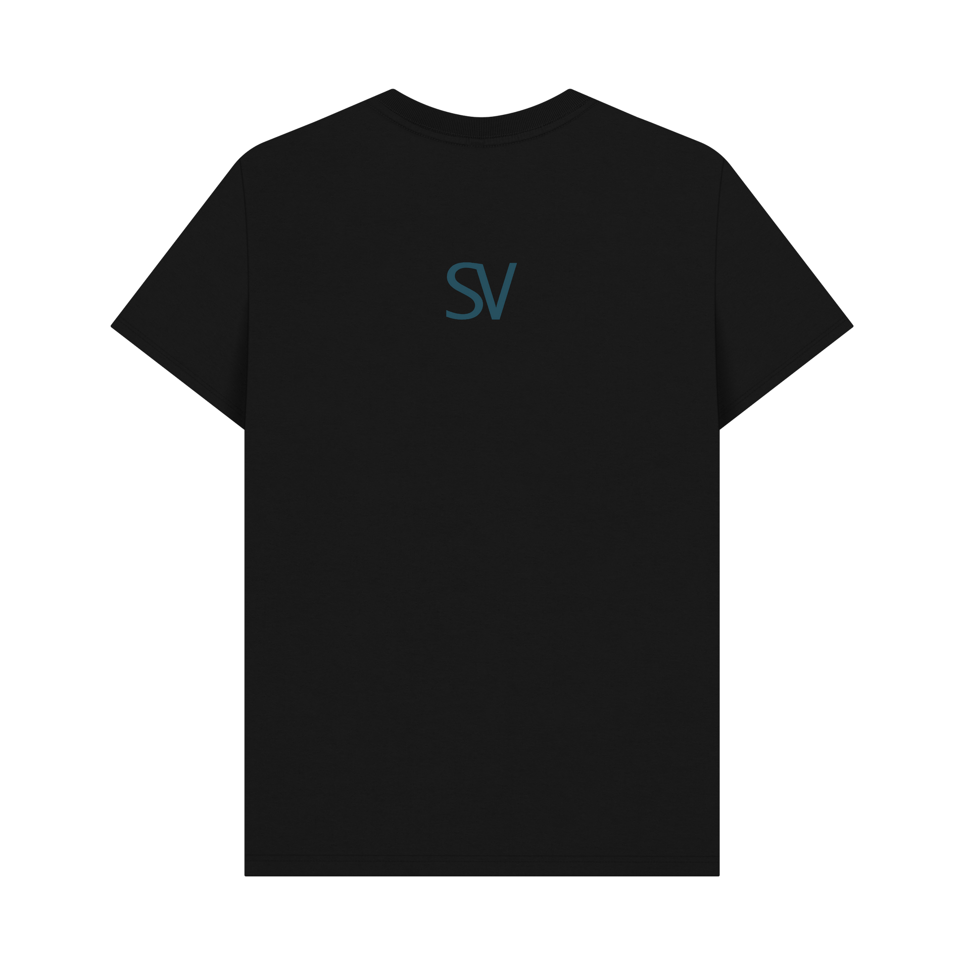 Black Printed T-shirt Back