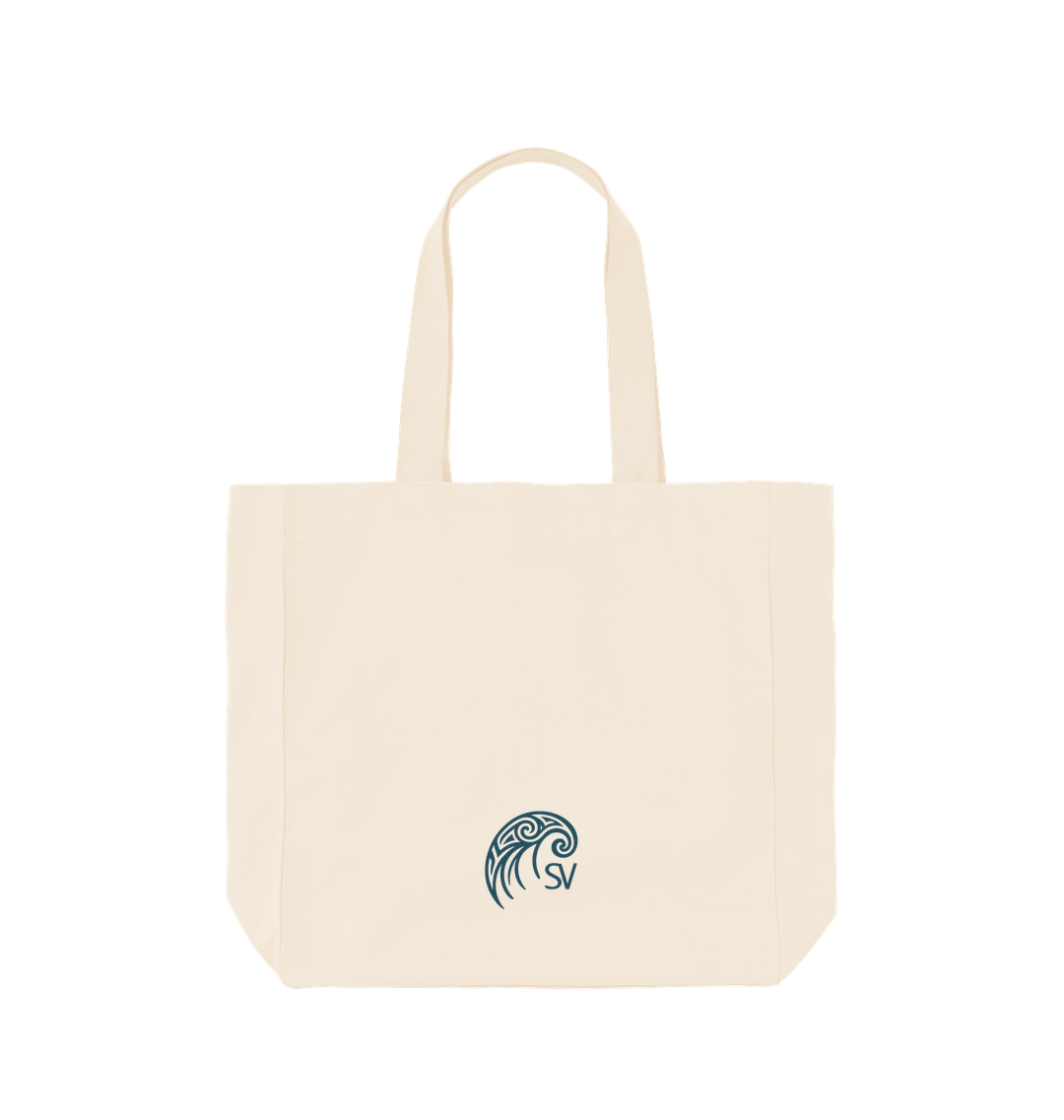 Natural Printed Bag Back