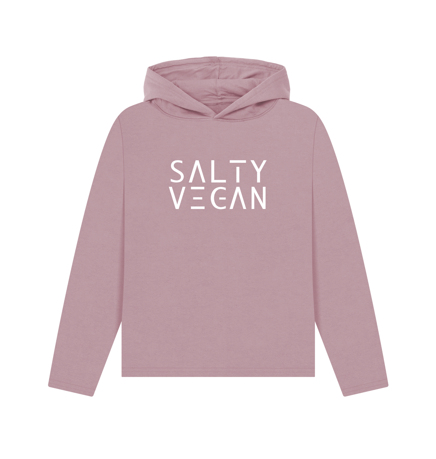 Mauve Printed Hoody Front