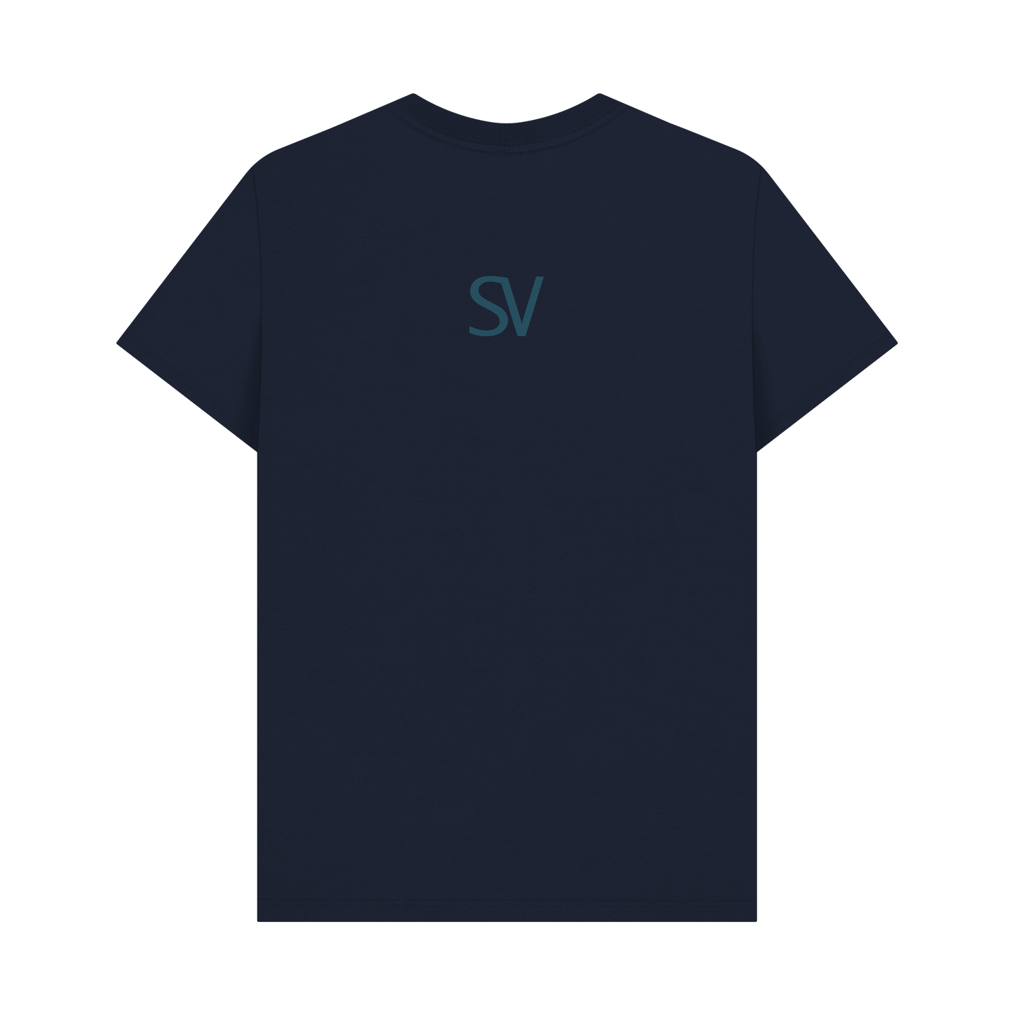 Navy Blue Printed T-shirt Back