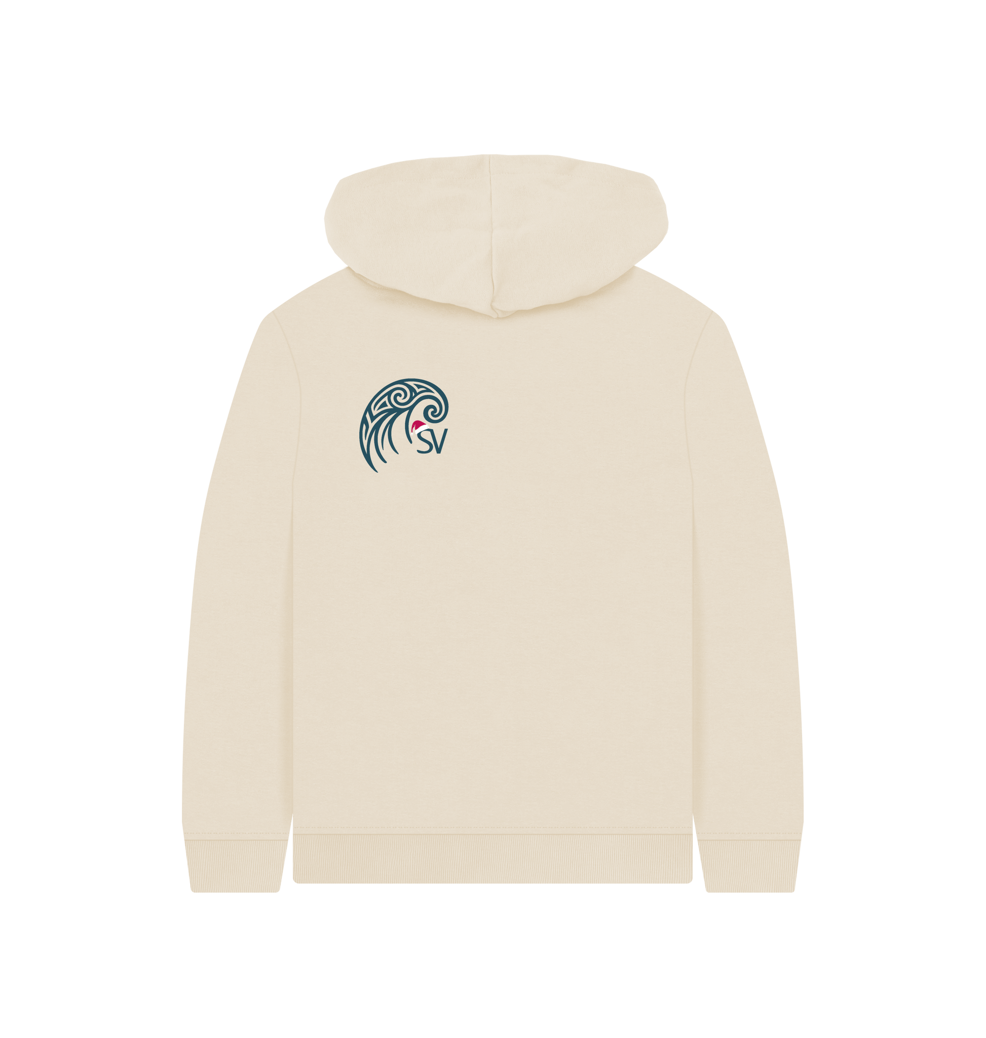 Oat Printed Kids Hoodie Back