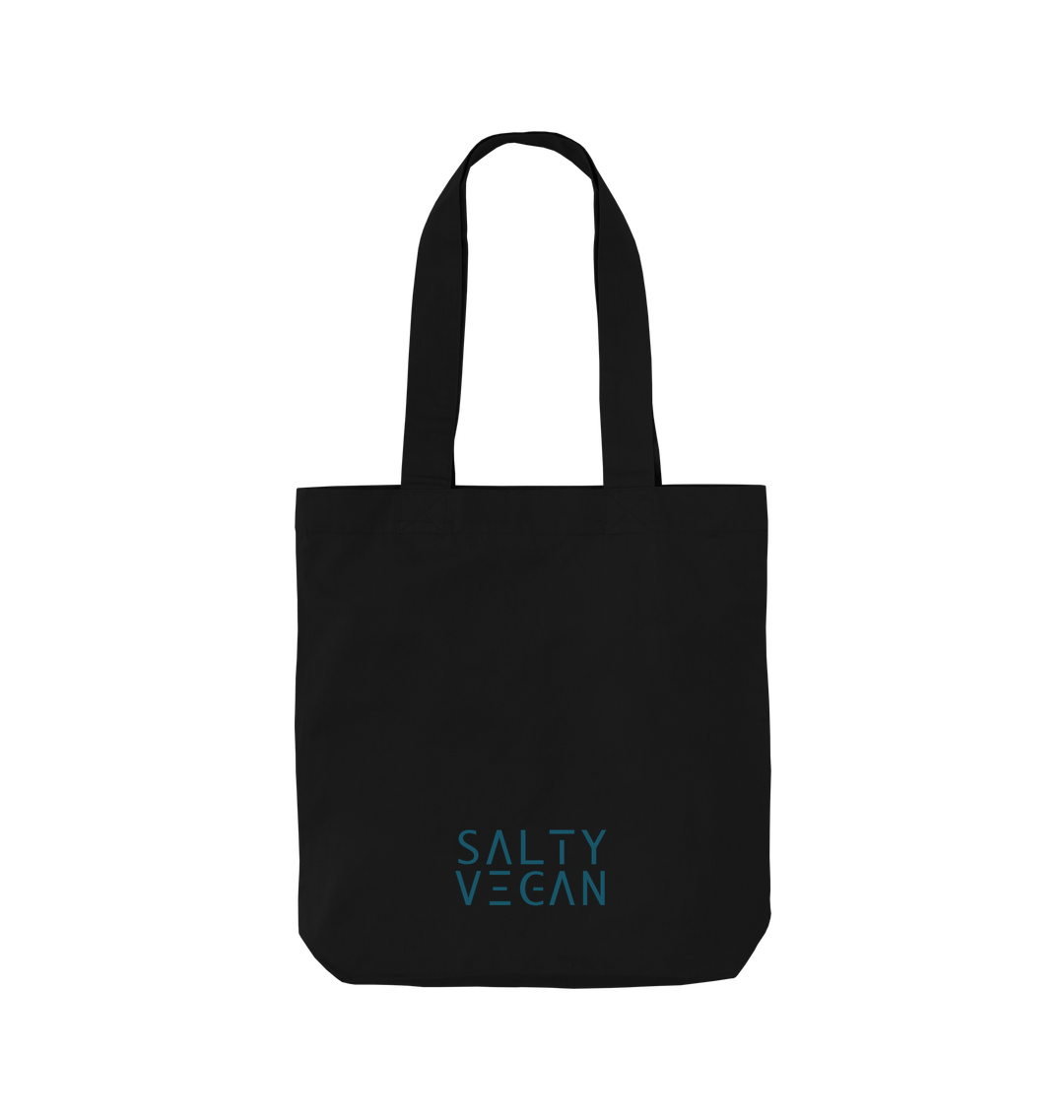 Black Printed Bag Front