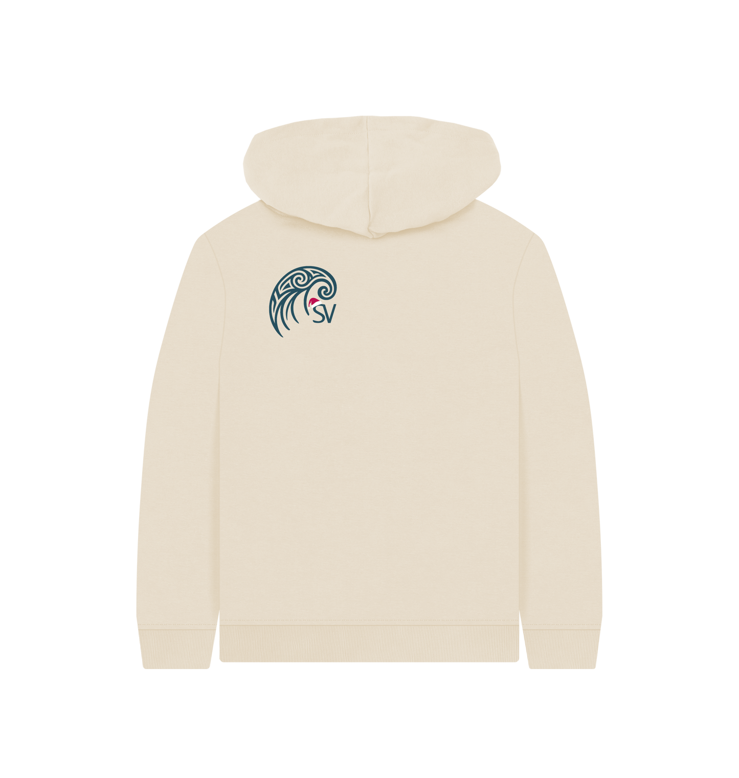Oat Printed Kids Hoodie Back