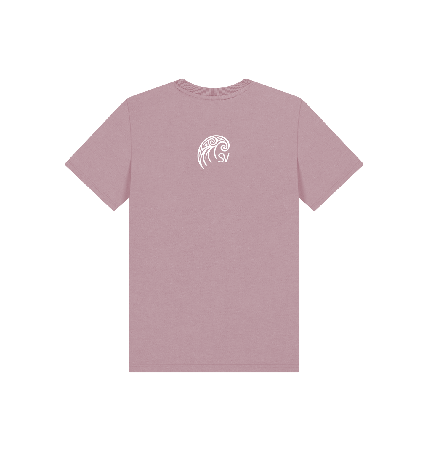 Mauve Printed Kids T-Shirt Back