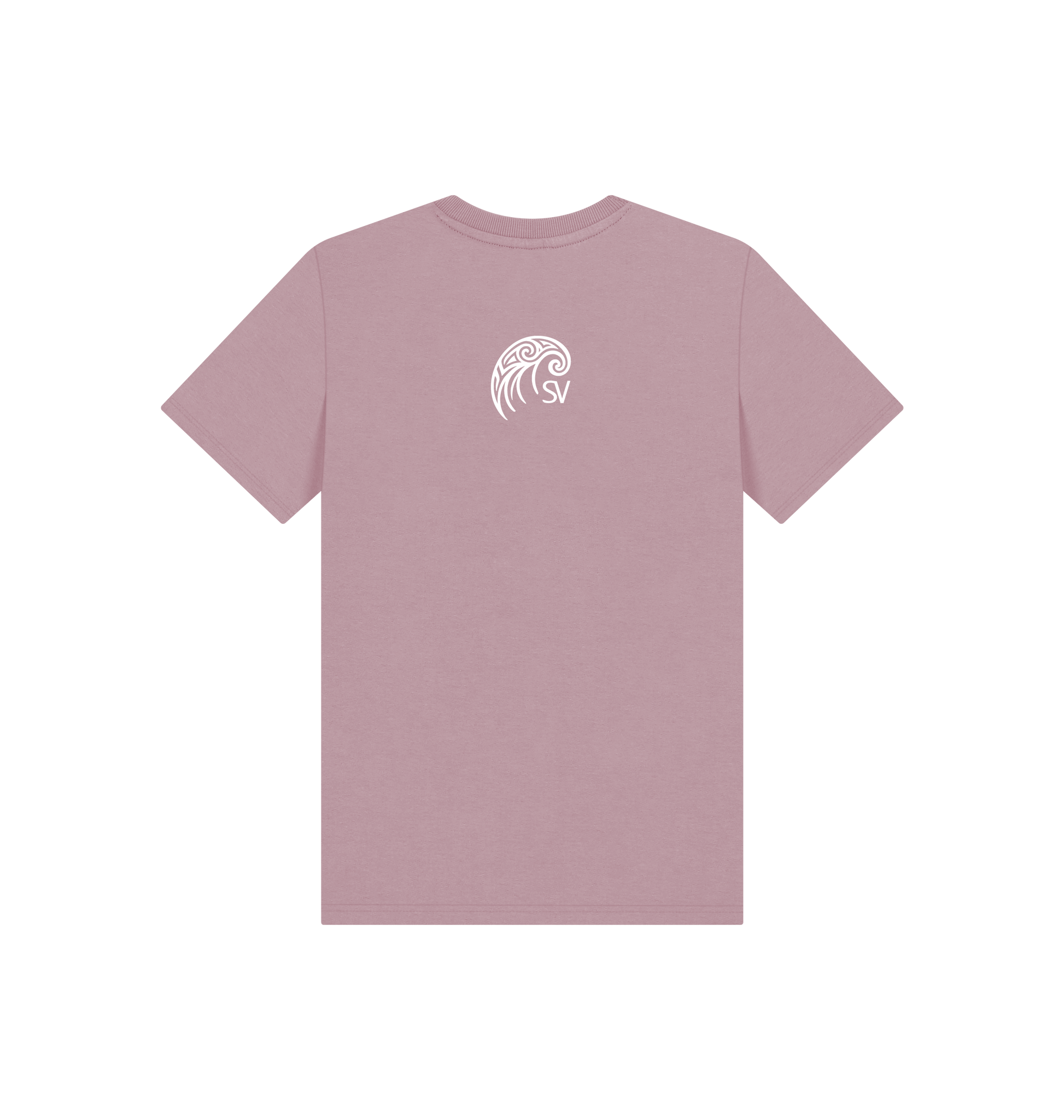 Mauve Printed Kids T-Shirt Back