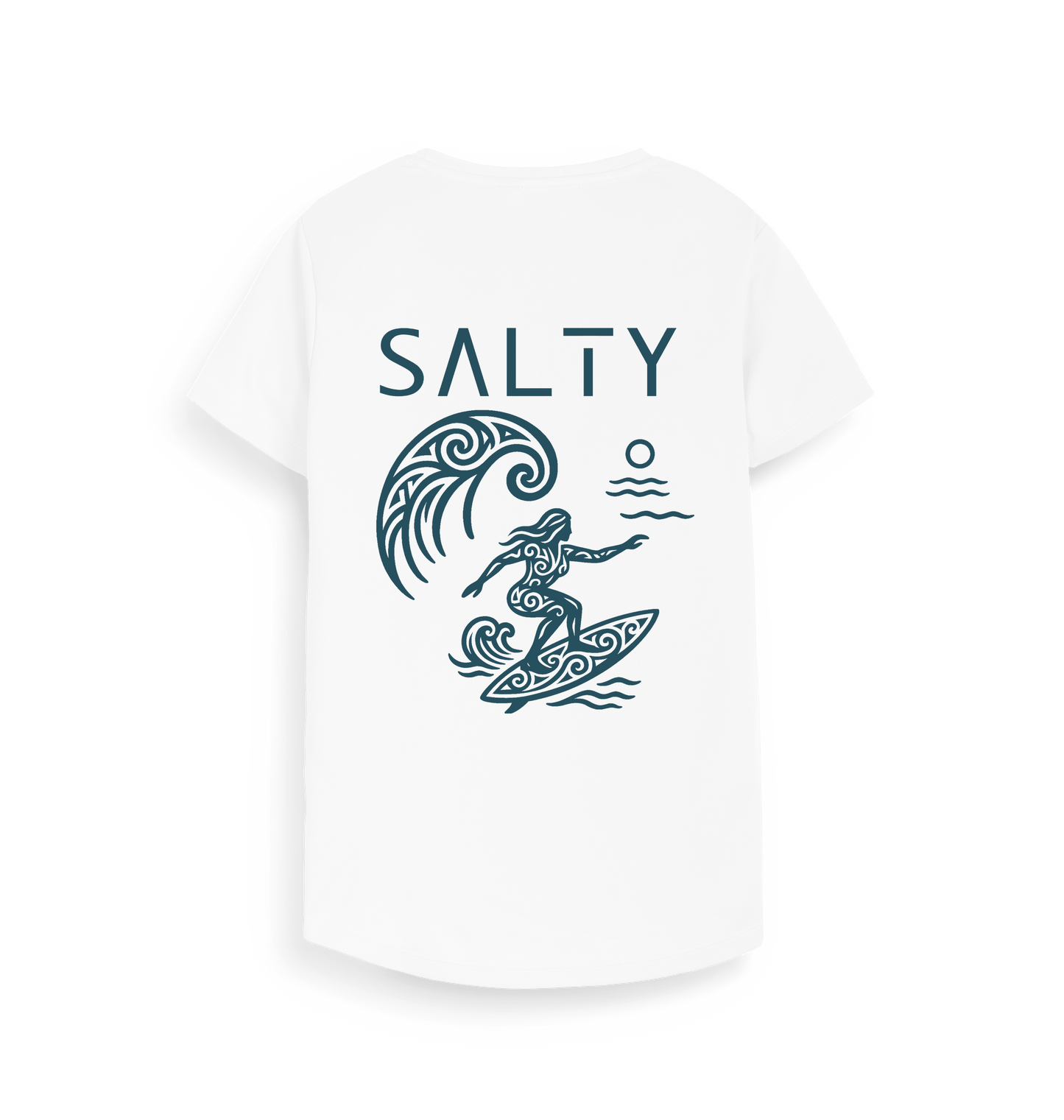 Arctic White Printed T-shirt Back