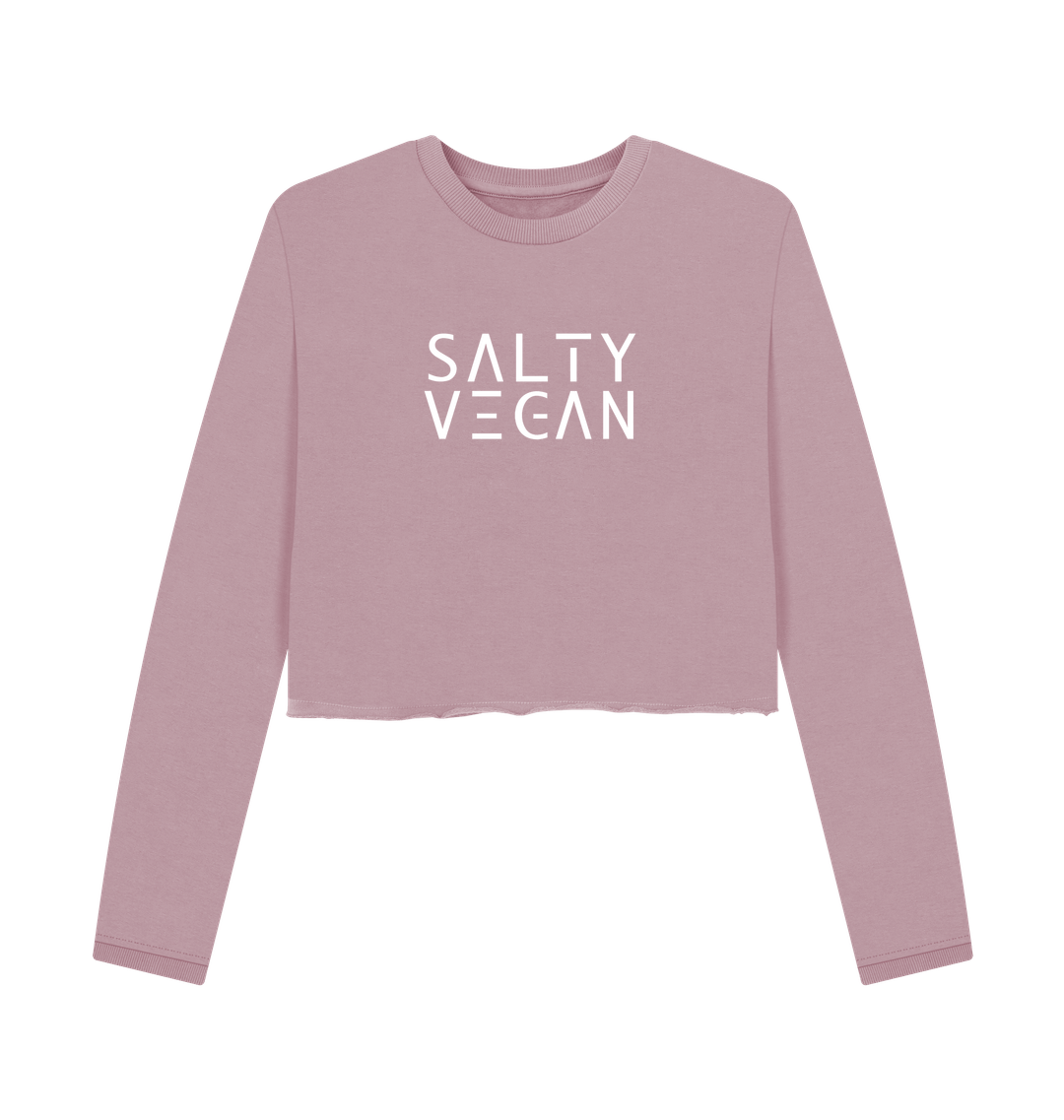 Mauve Printed Boxy Jumpers Front