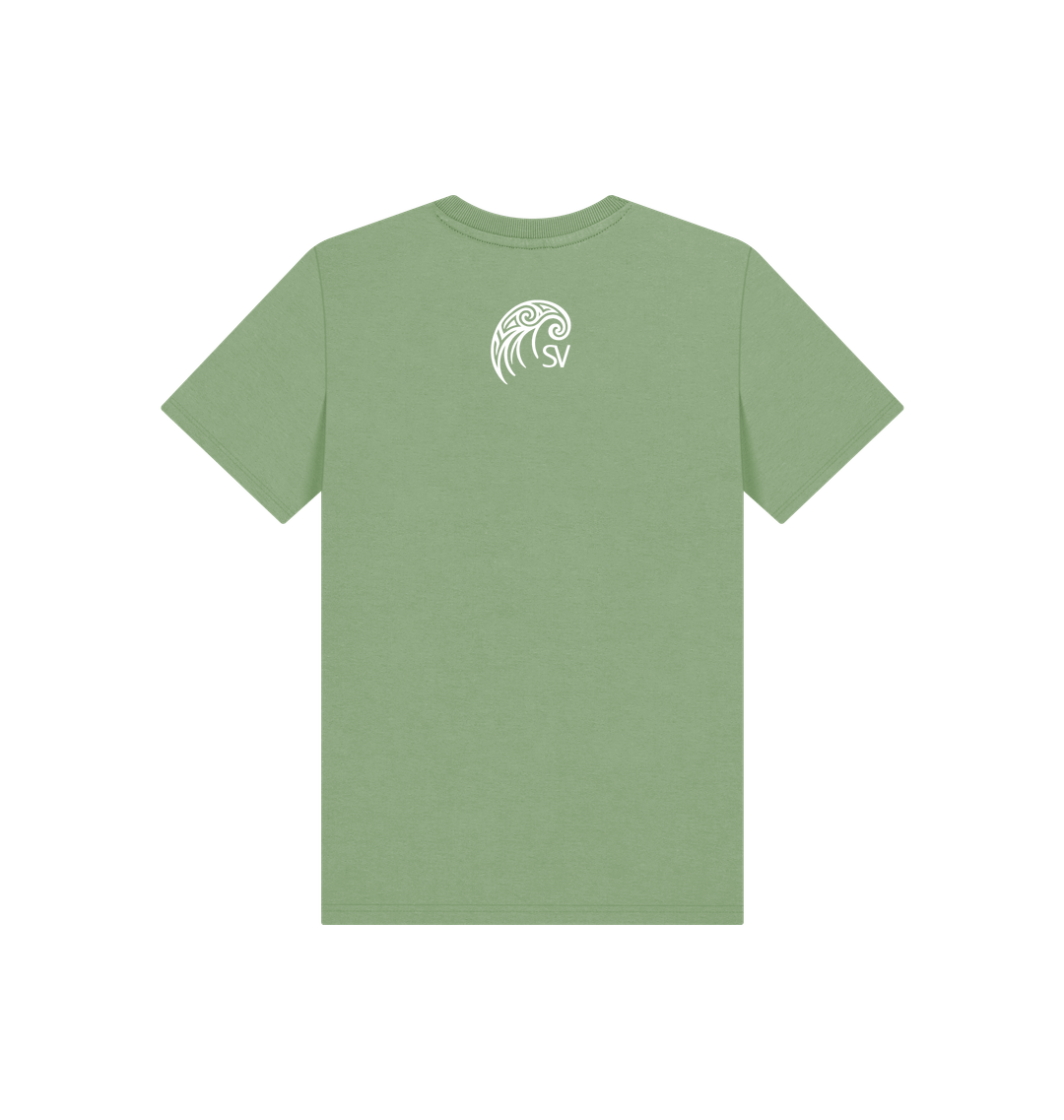 Sage Printed Kids T-Shirt Back