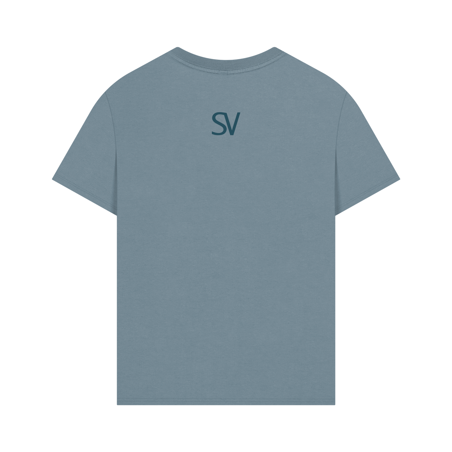 Stone Blue Printed T-shirt Back