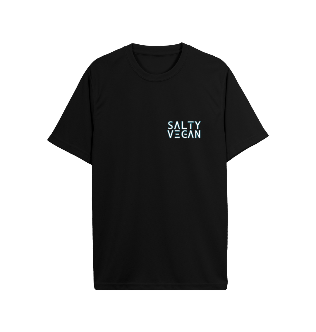 Jet Black Printed T-shirt Front