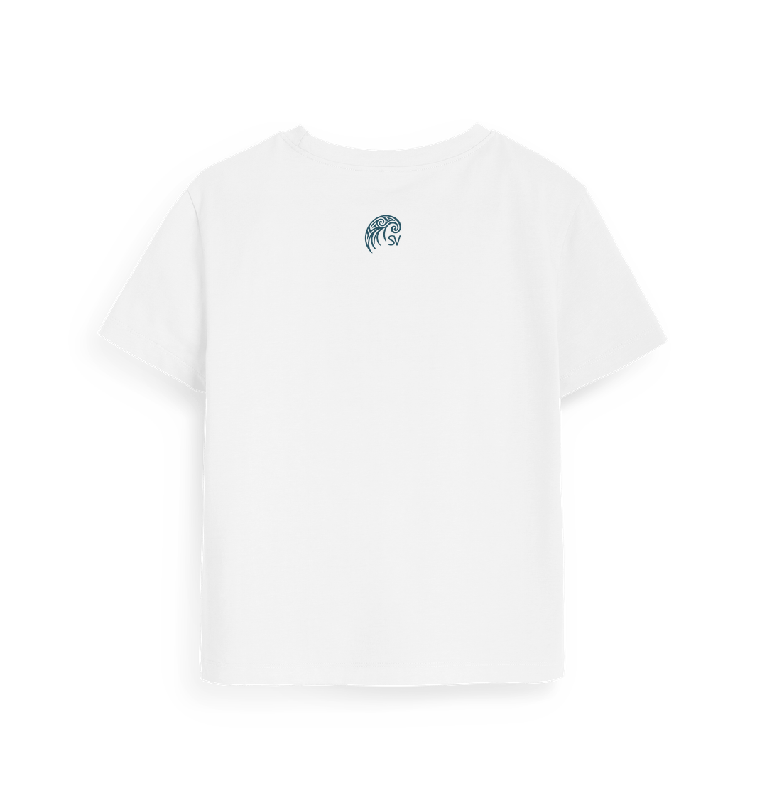 White Printed T-shirt Back