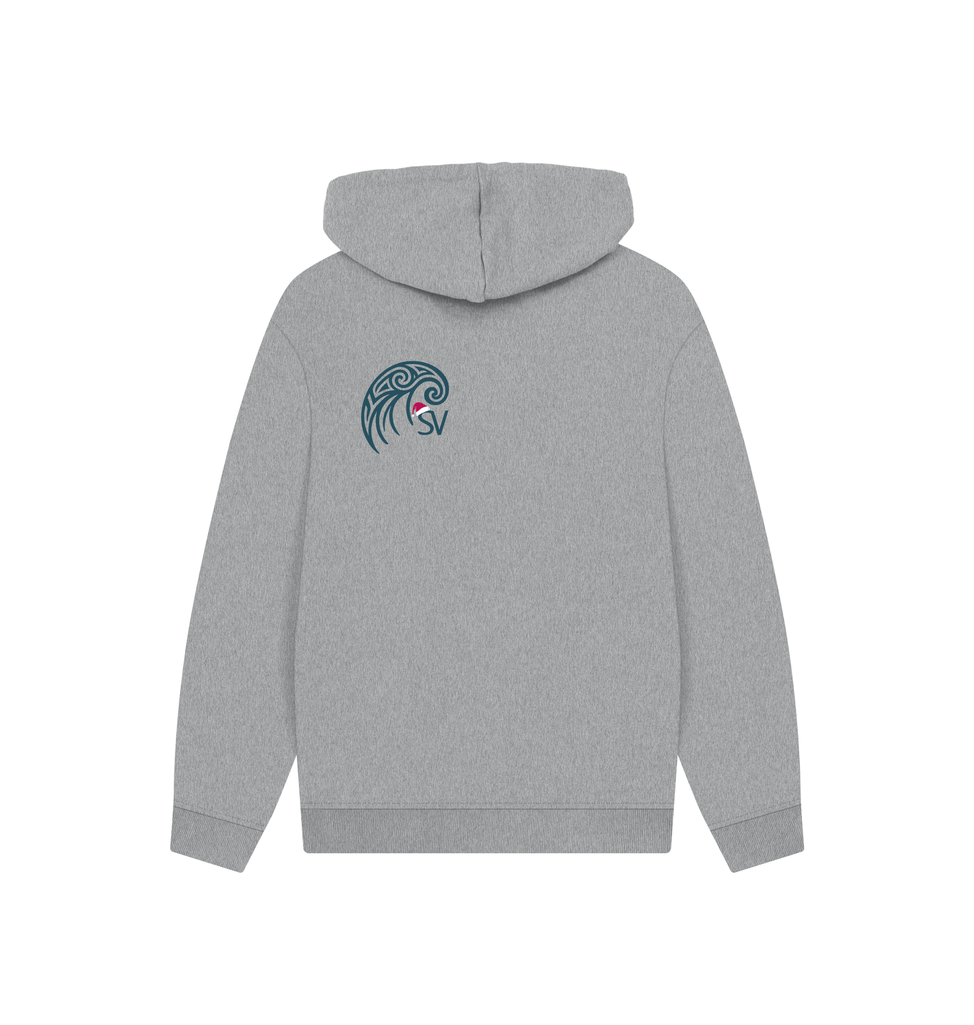 Athletic Grey Printed Hoody Back
