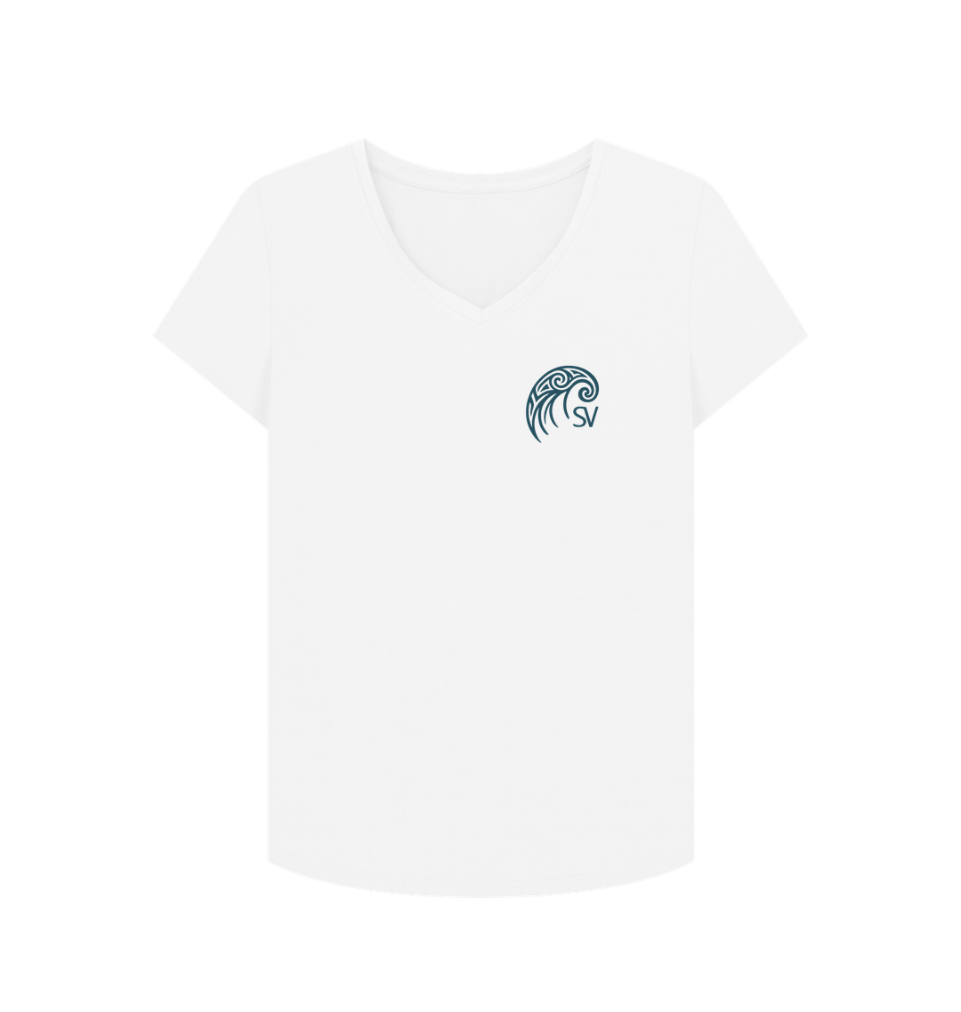 White Printed T-shirt Front
