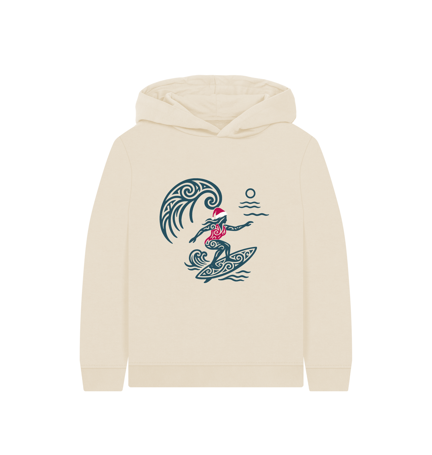 Oat Printed Kids Hoodie Front