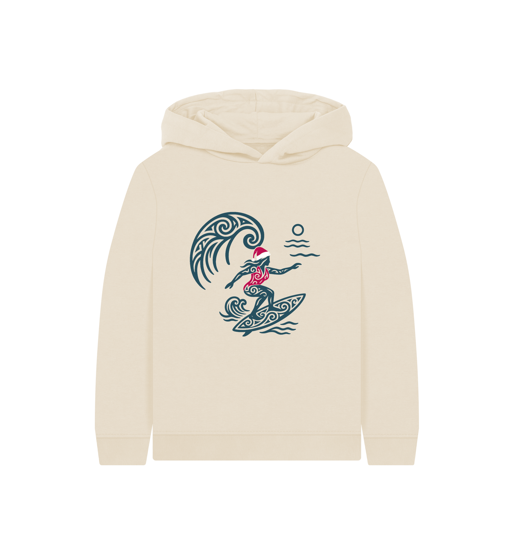 Oat Printed Kids Hoodie Front