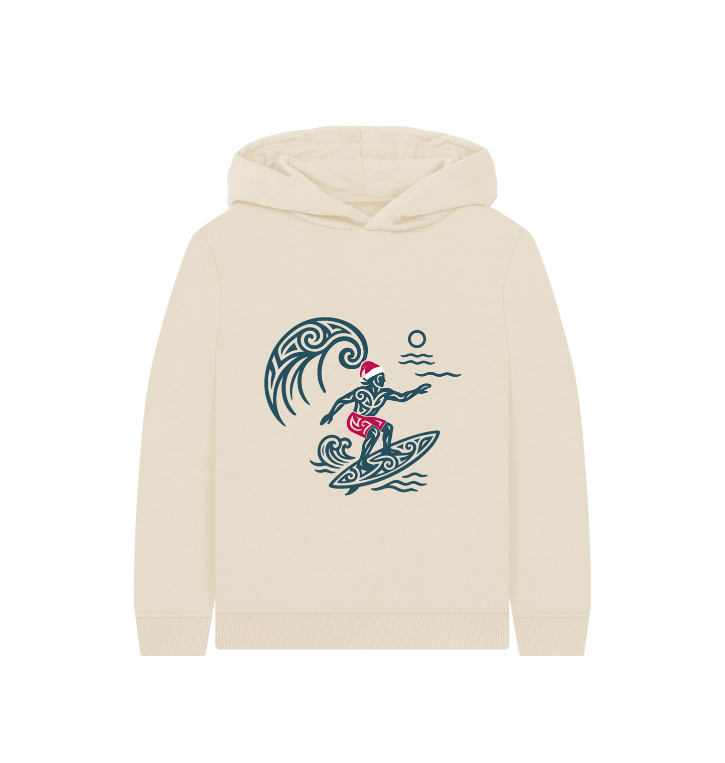 Oat Printed Kids Hoodie Front